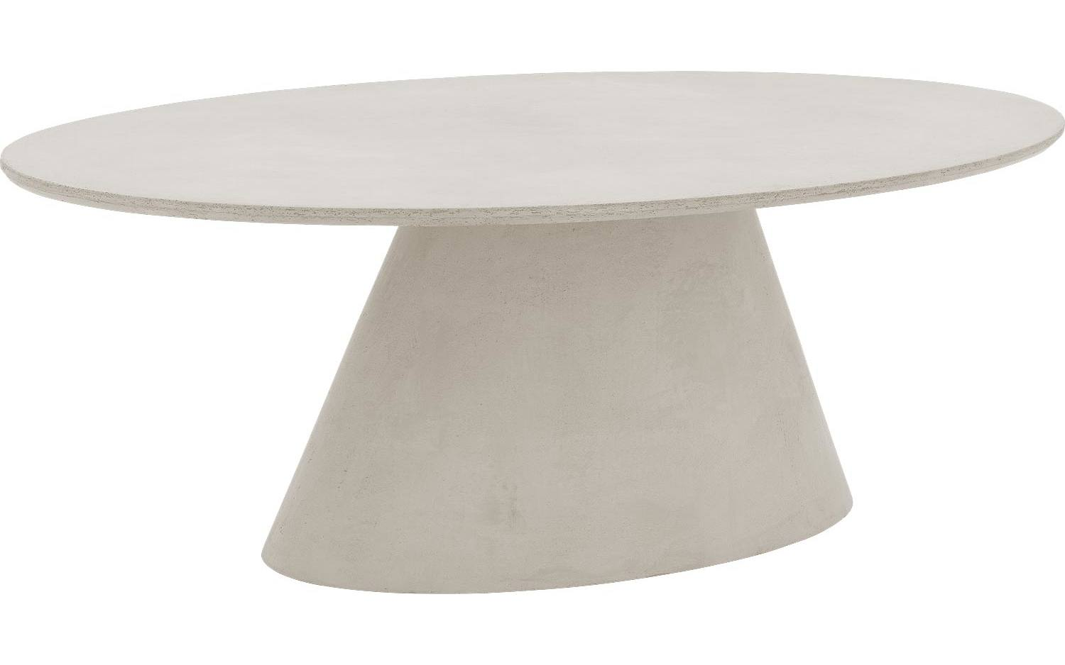 Bogard beton tafel ovaal | Light-grey