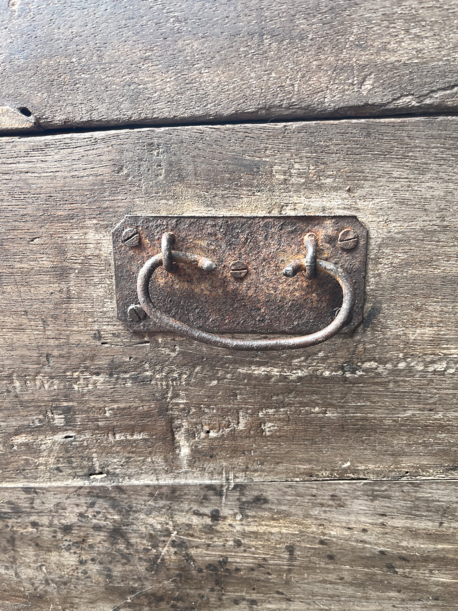 Oude opbergkist uniek item