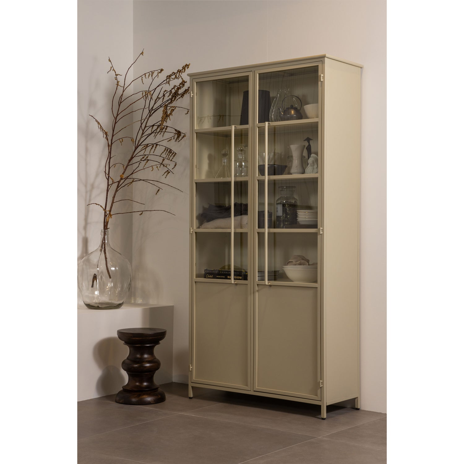 Jonah bijzettafel mangohout donkerbruin 42xo30 cm