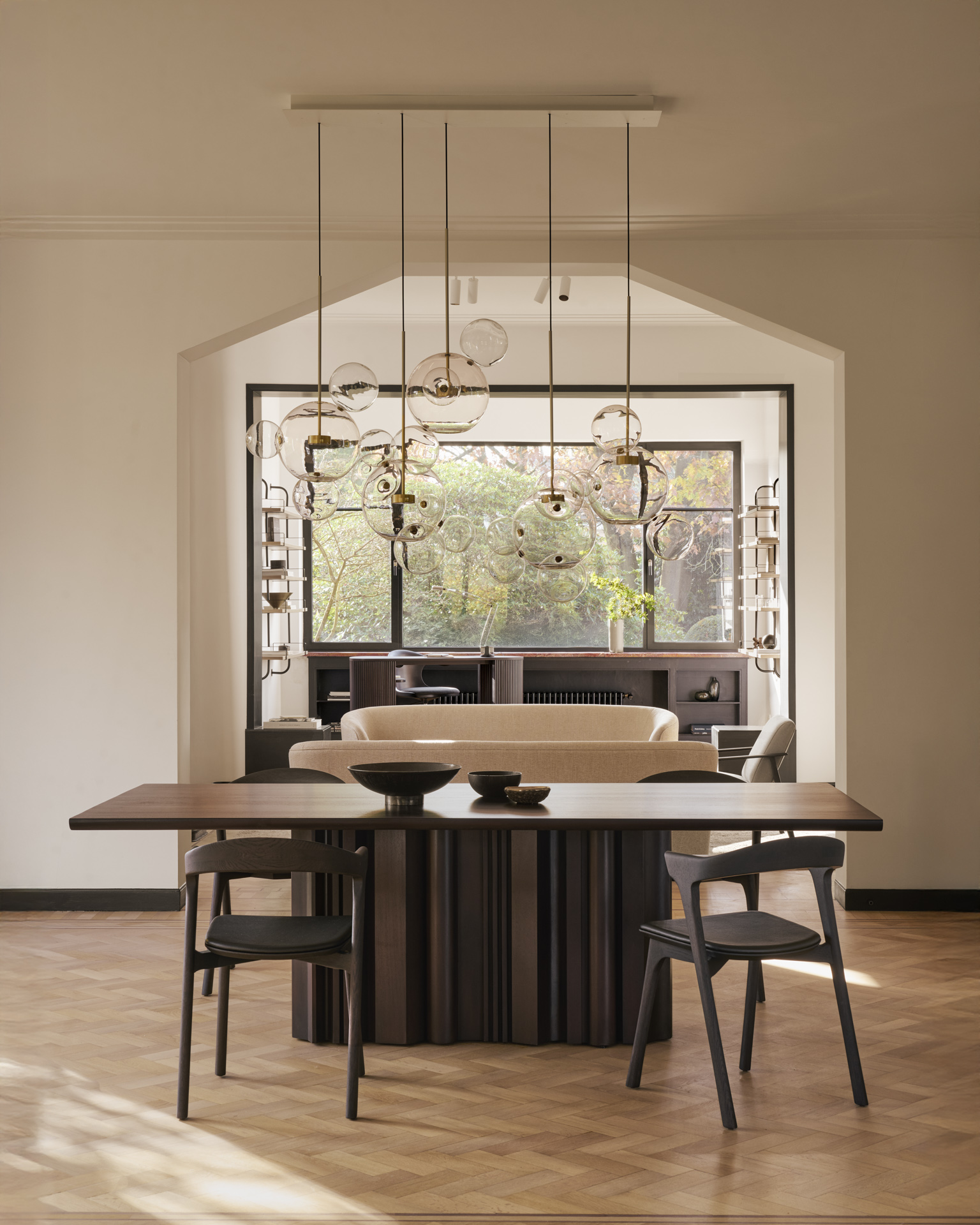 Ethnicraft - Sequence eettafel - mahonie donkerbruin