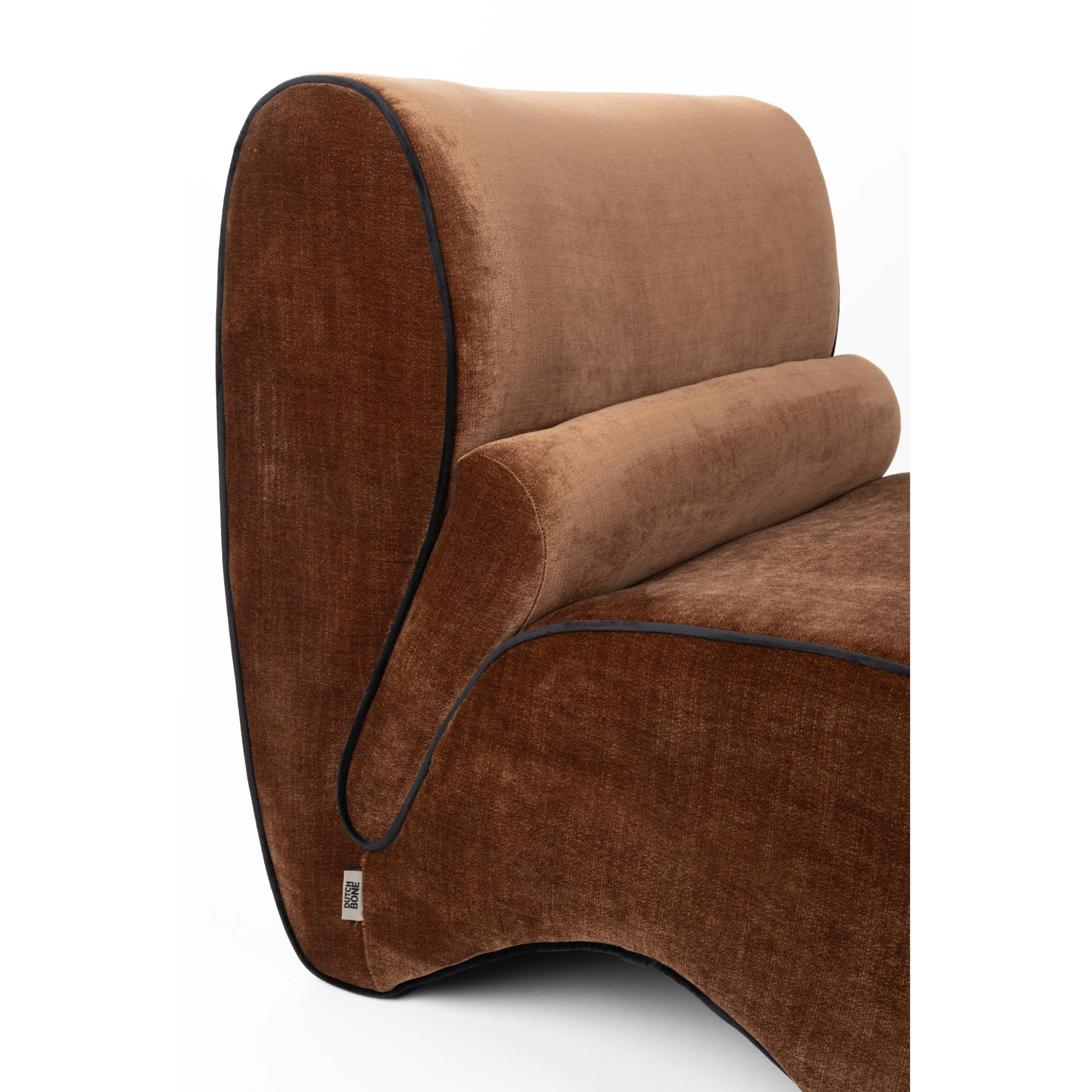 Donna fauteuil donkerbruin
