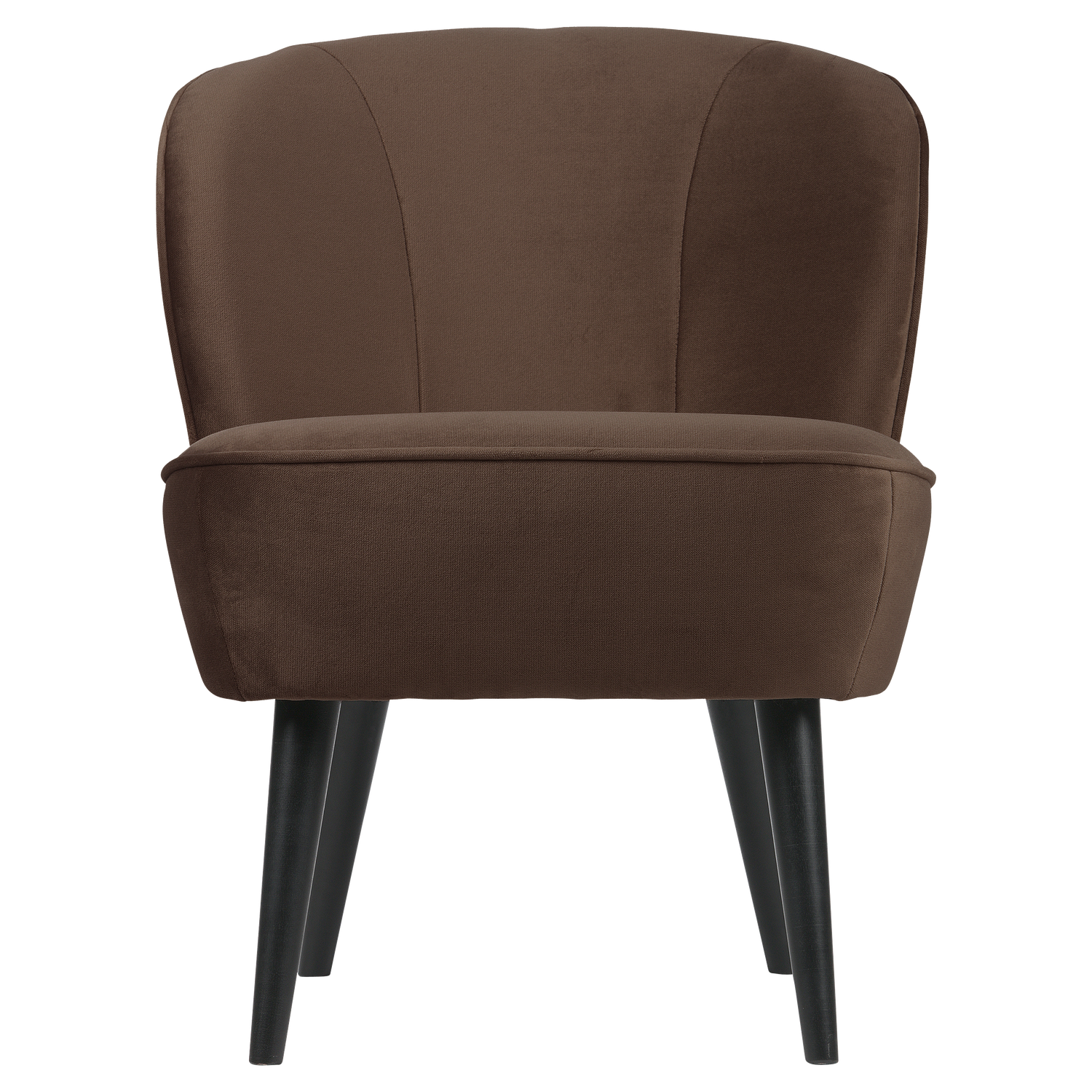 Sara fauteuil velvet donkerbruin [fsc]