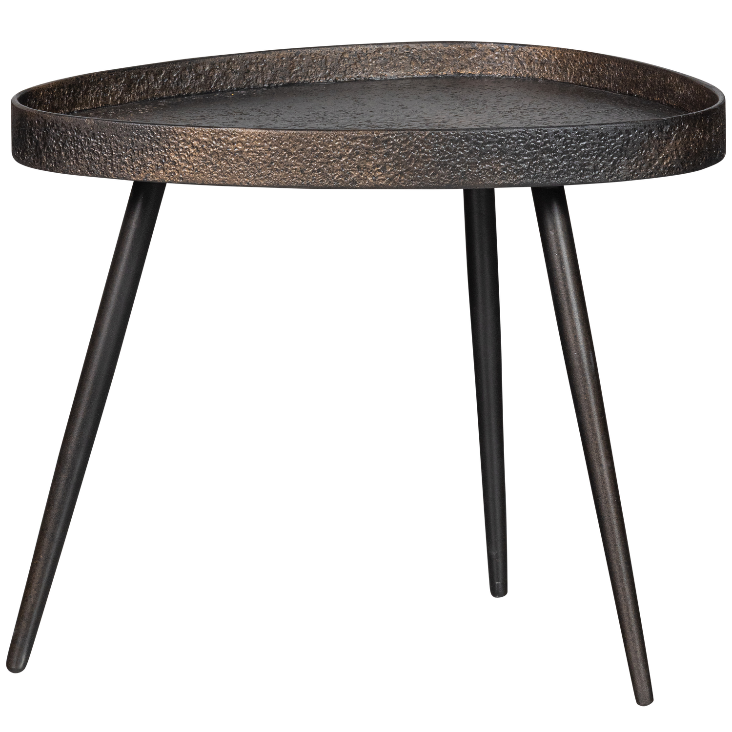 Crude bijzettafels antique brons - set van 2