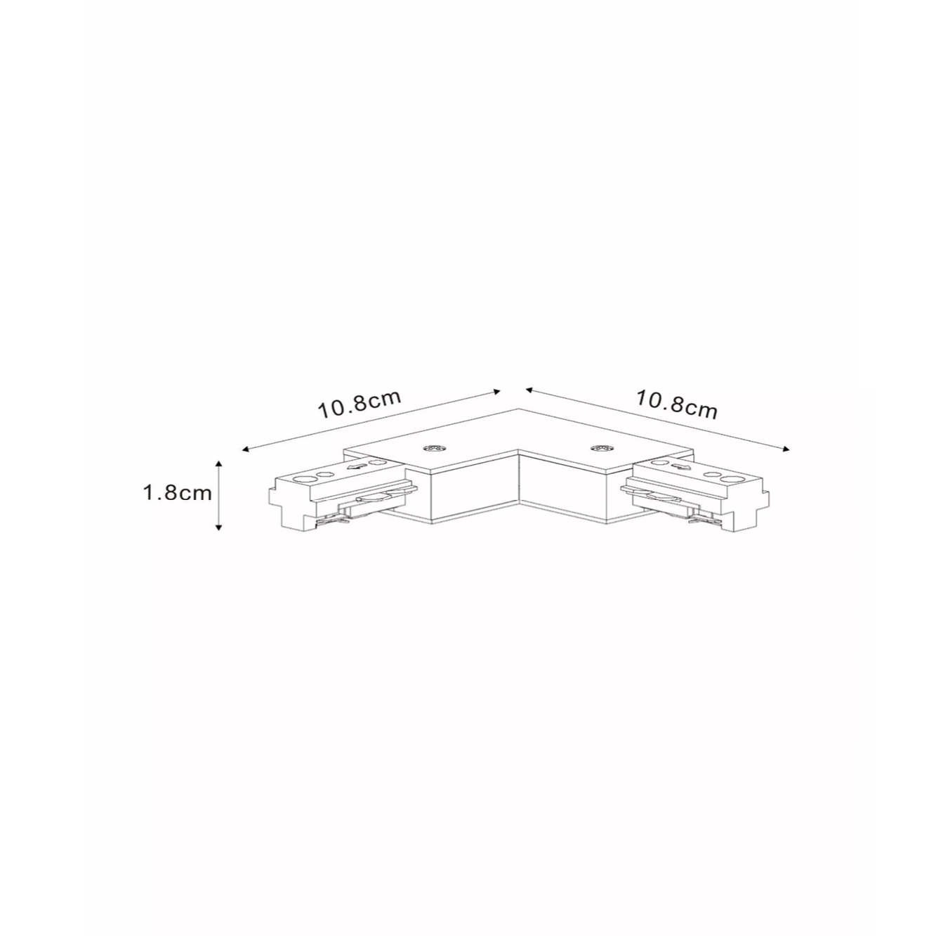 Track Railsysteem - L-Koppelstuk Links