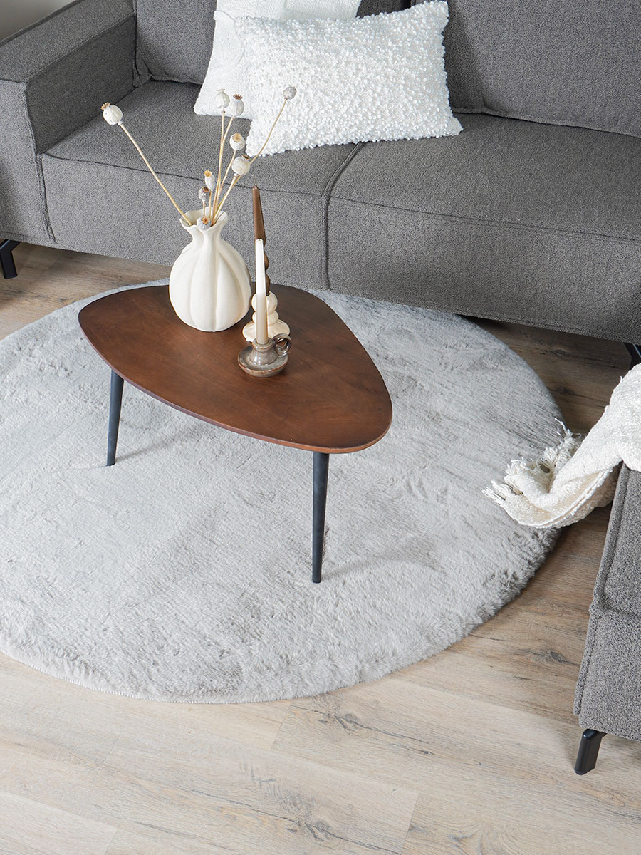 Vloerkleed Velluto Nature Rond