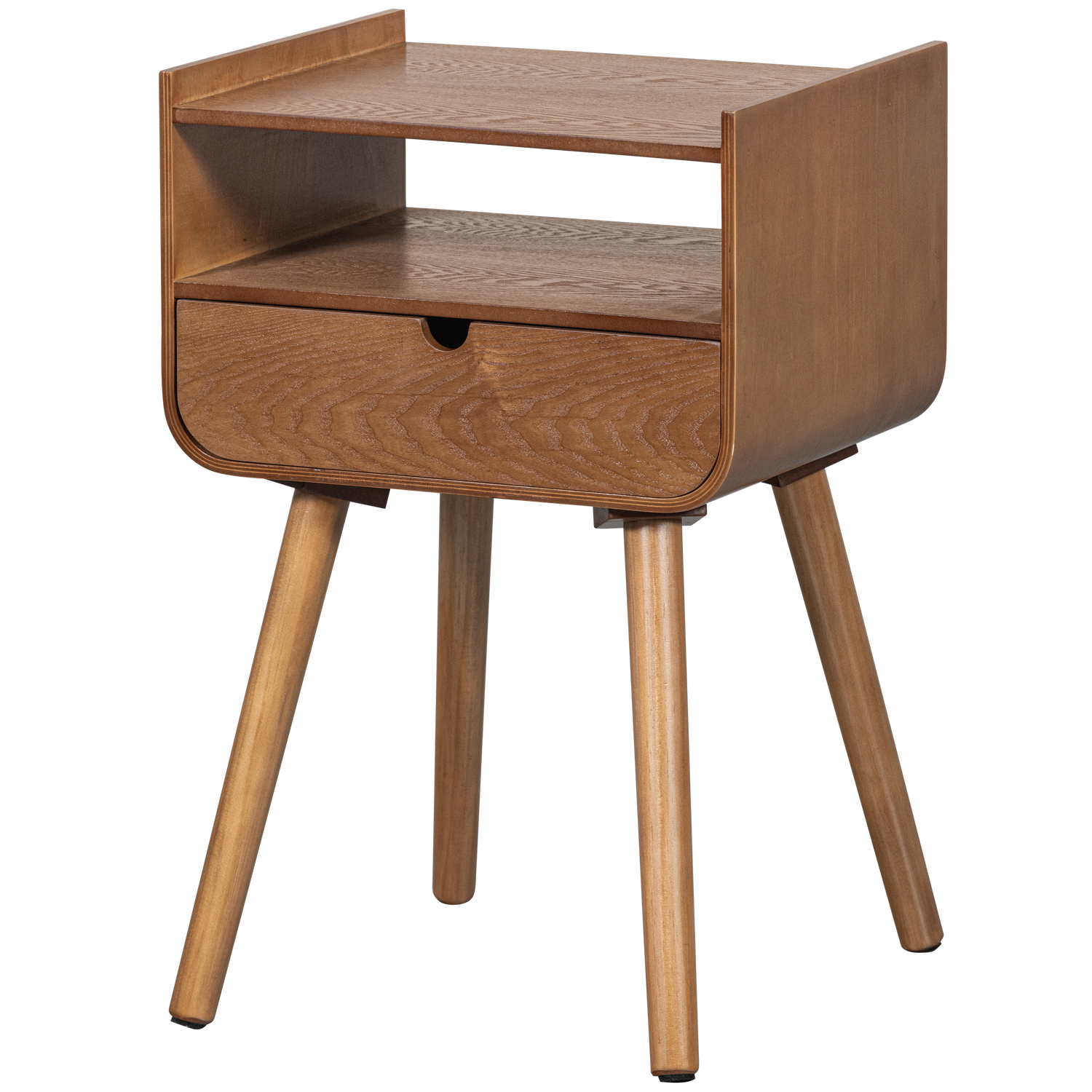 Nils nachtkastje/bijzettafel hout oudroze [fsc]