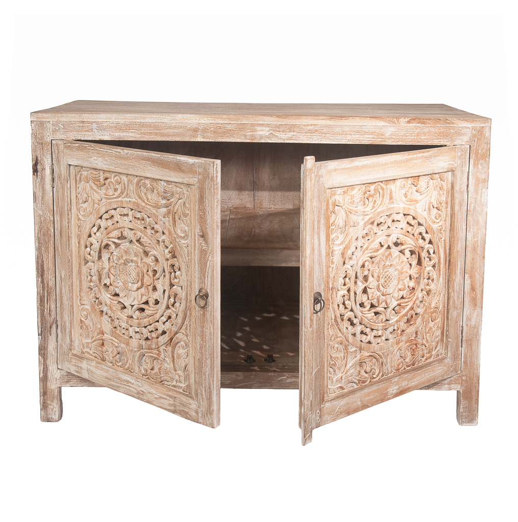 Teakhouten buffet kast Sanur, met dubbele deur