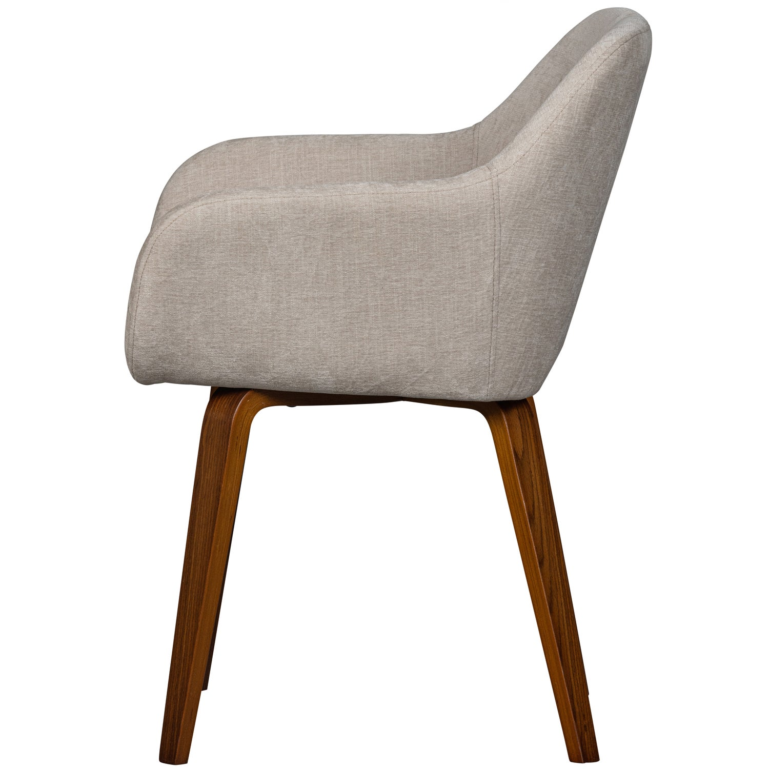 Base eetkamerstoel velvet melange zand