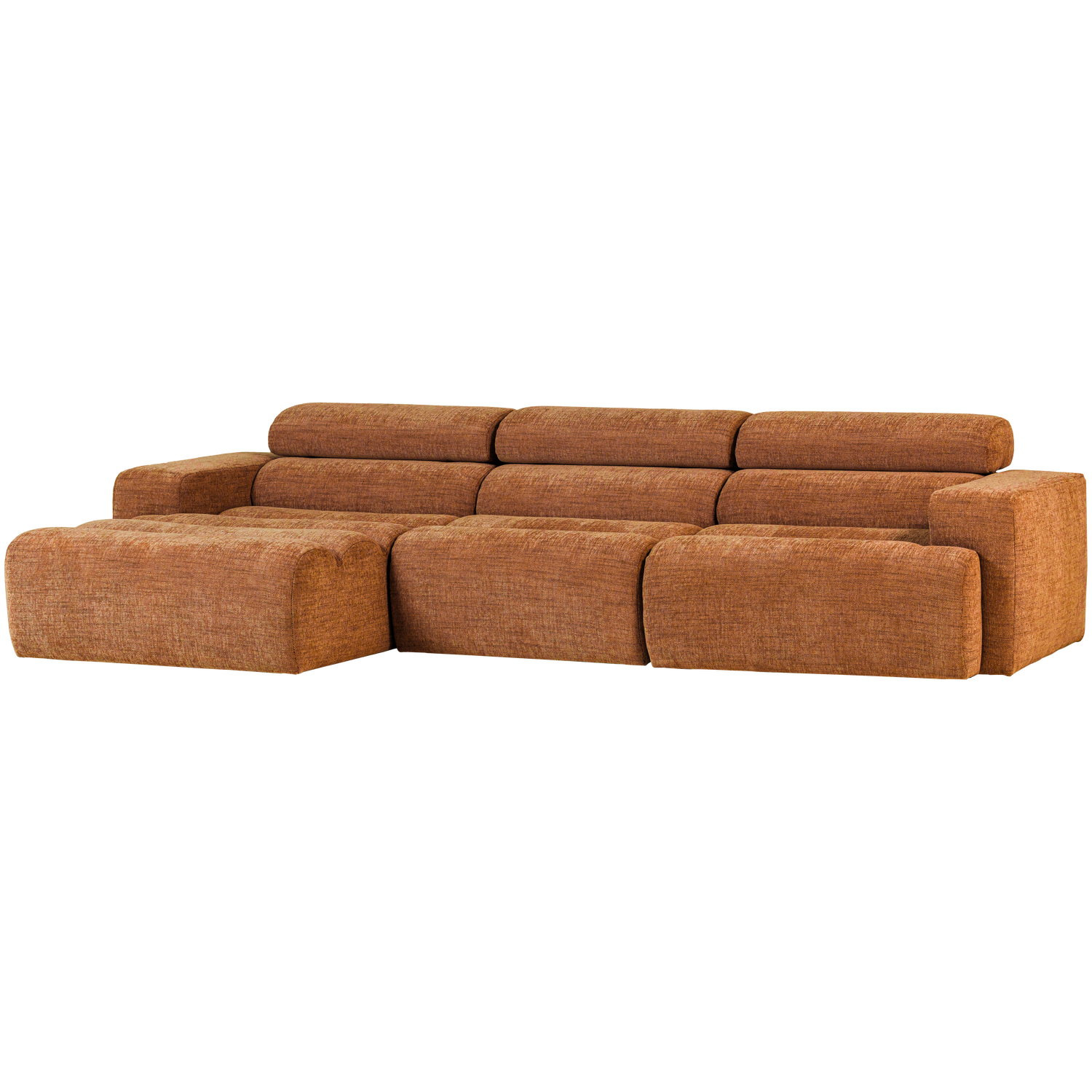 Novi chaise longue bank links oranje melange