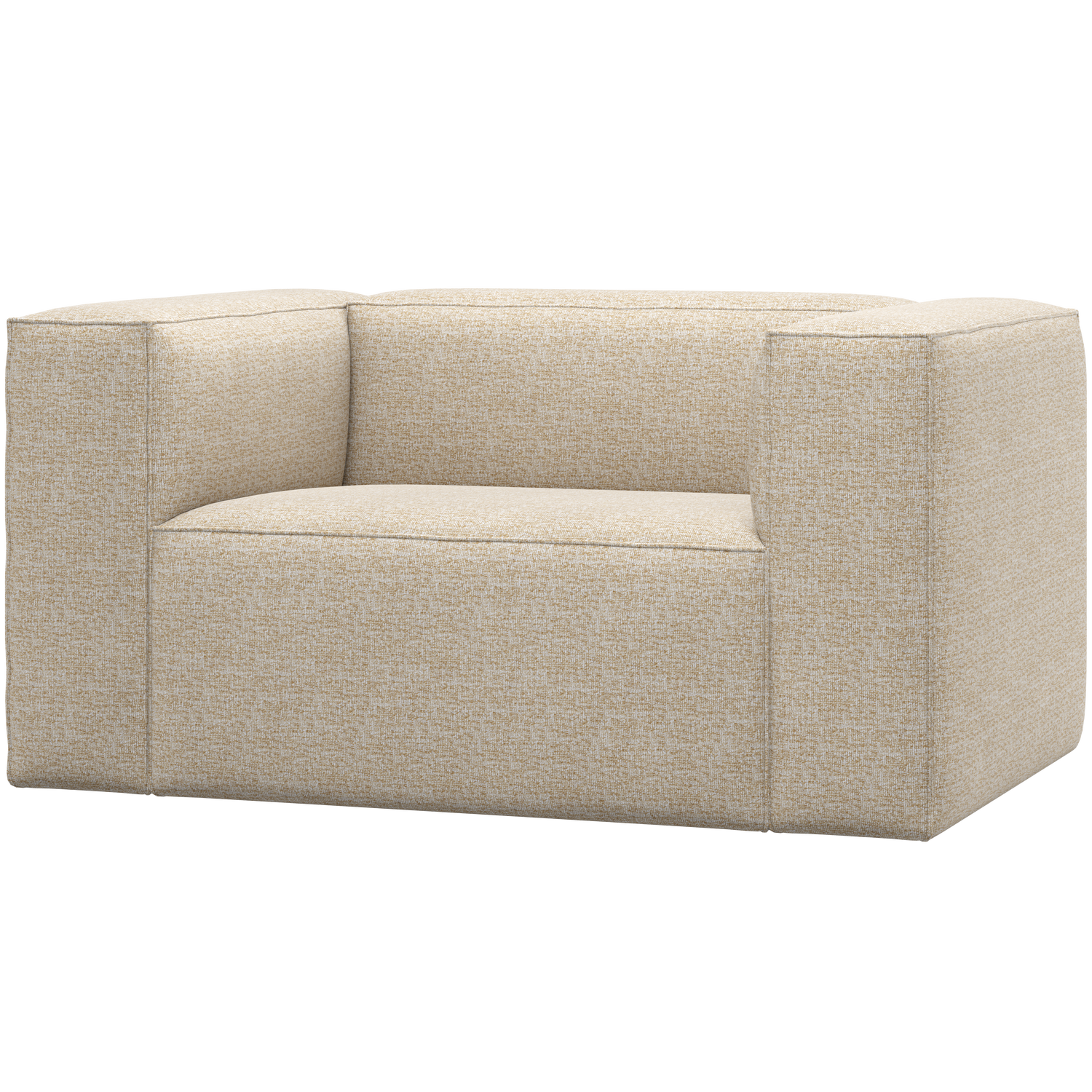 Bean fauteuil chenille velvet naturel