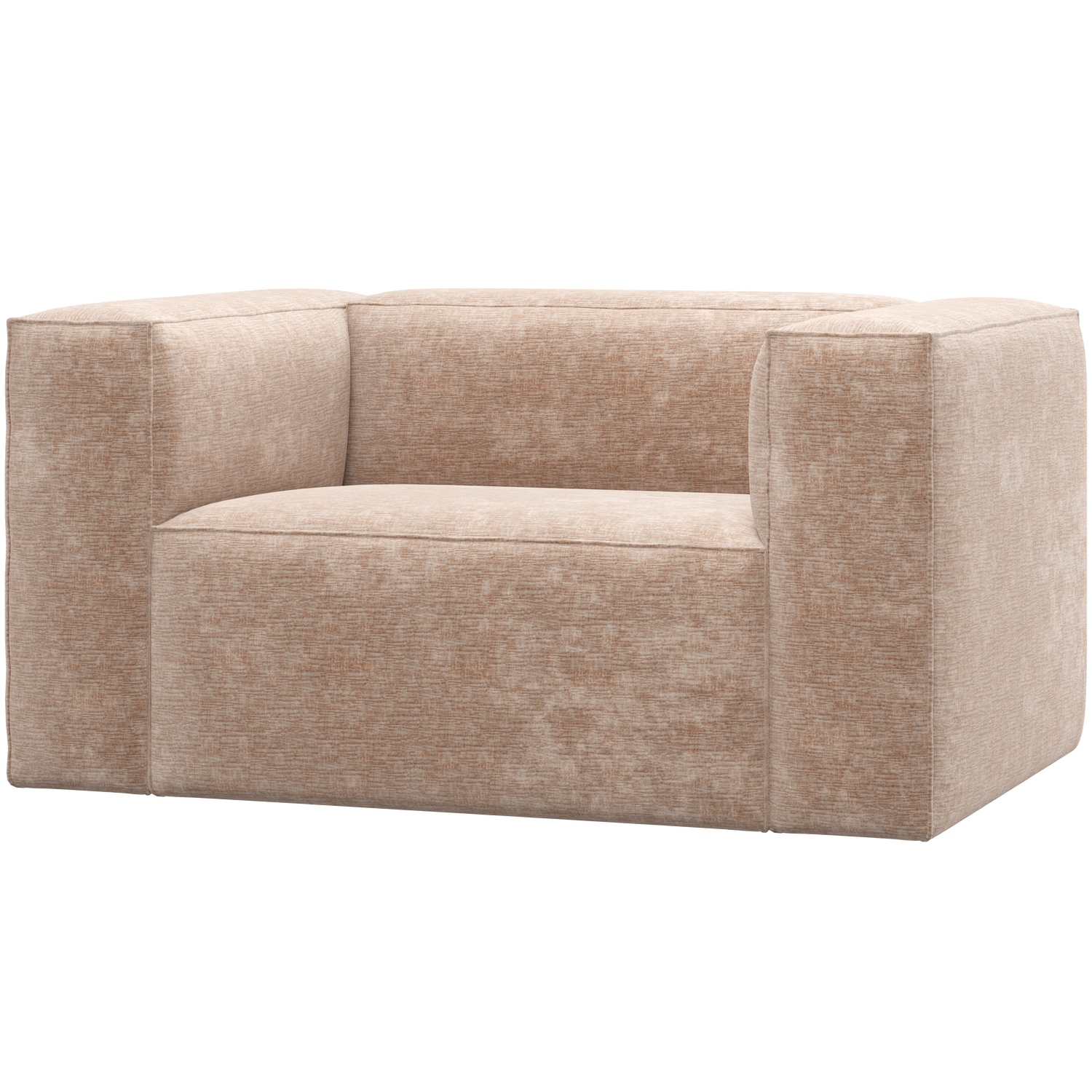 Bean fauteuil chenille velvet naturel