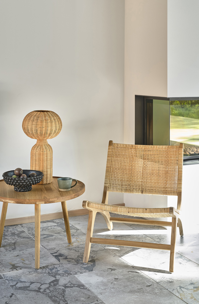 Tafellamp Vinka rattan naturel
