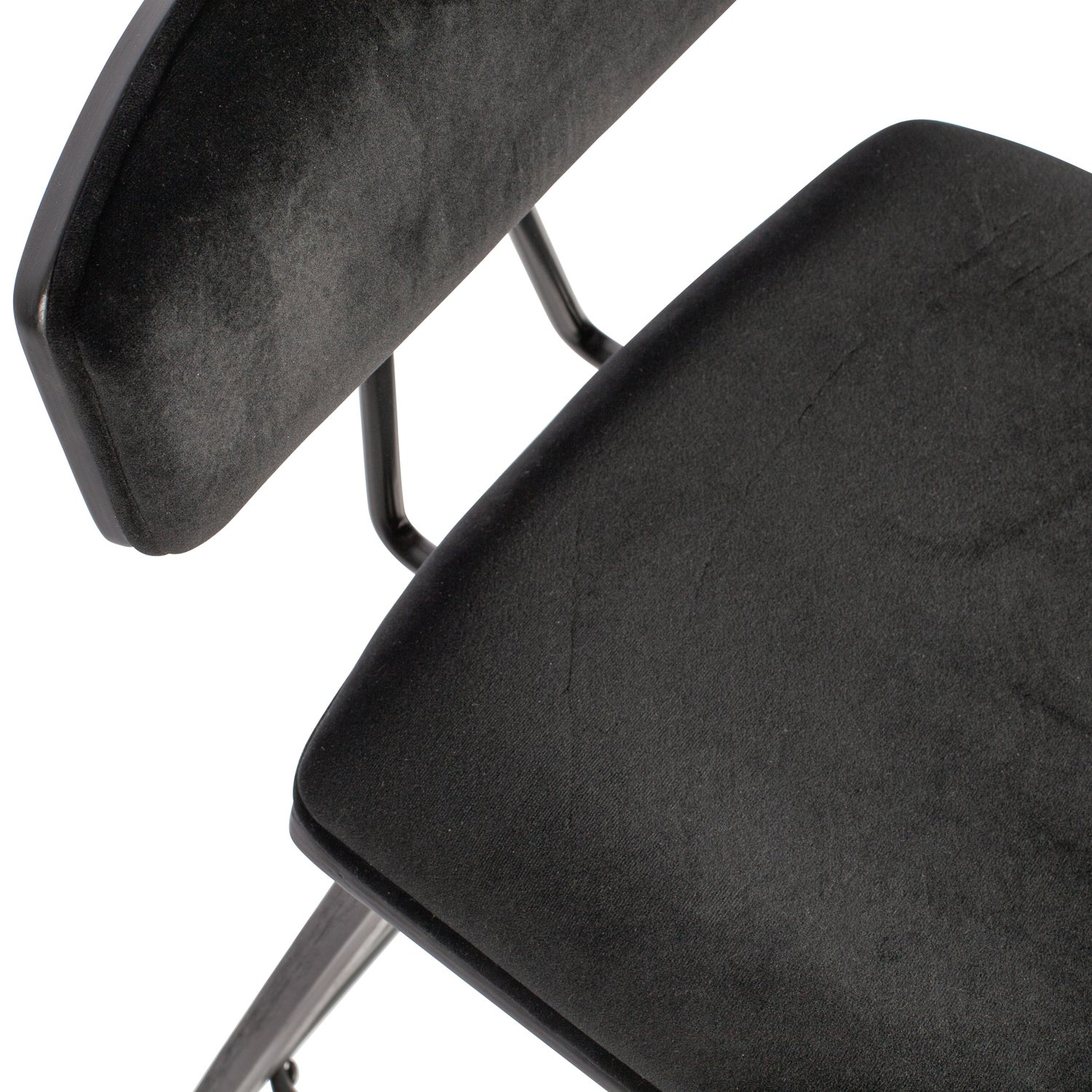 Senn barstoel velvet zwart