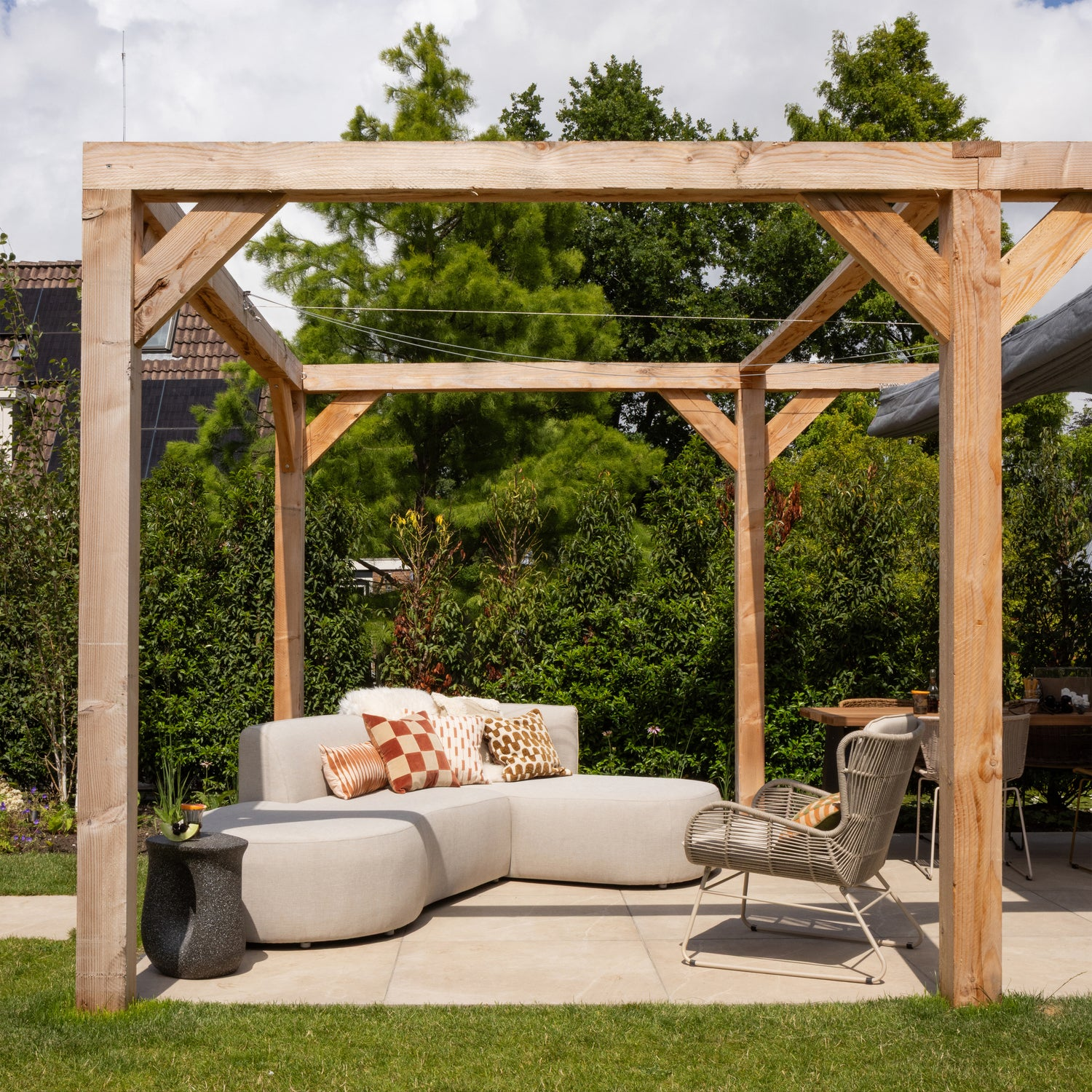 Chios tuin loungeset organisch rechts naturel