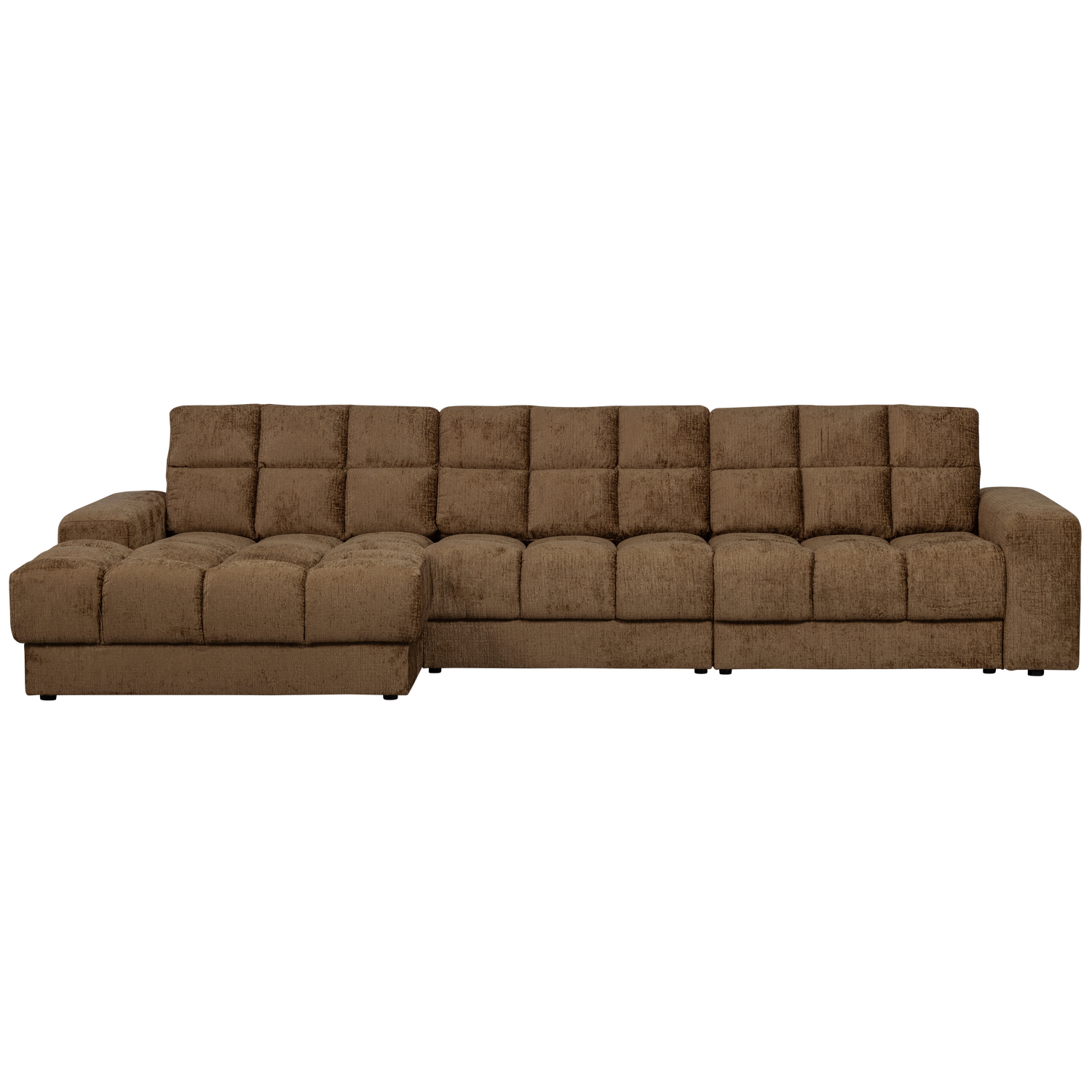 Second date chaise longue links velvet antraciet
