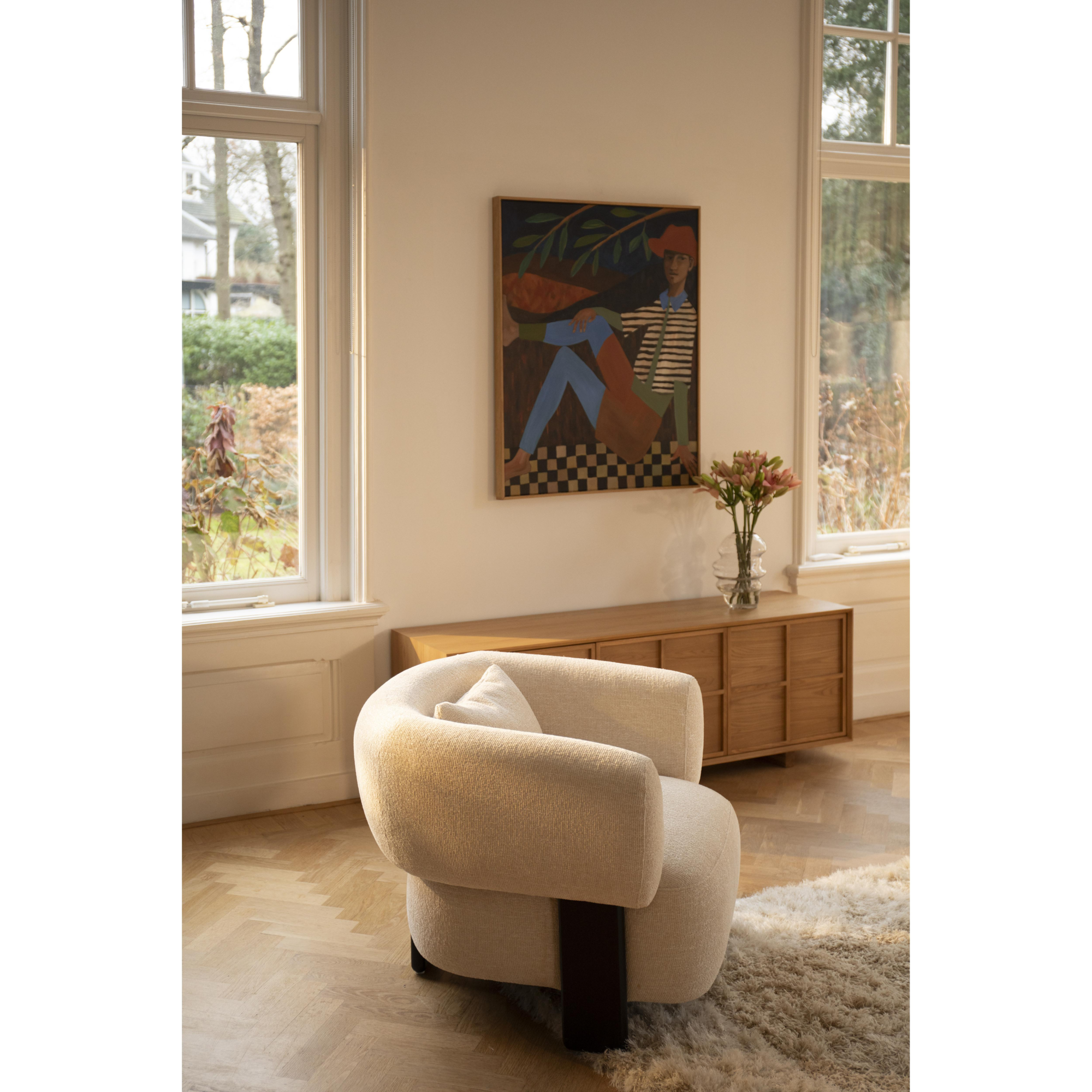 Neil fauteuil beige