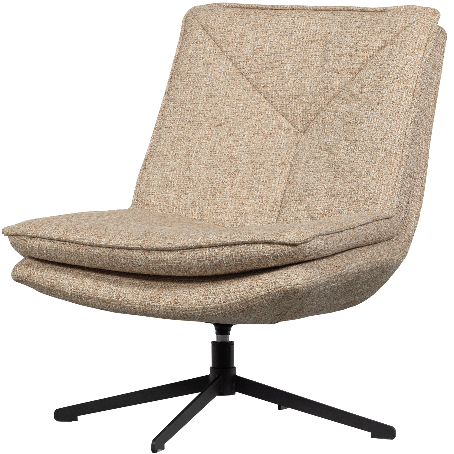Milaro draaifauteuil naturel melange