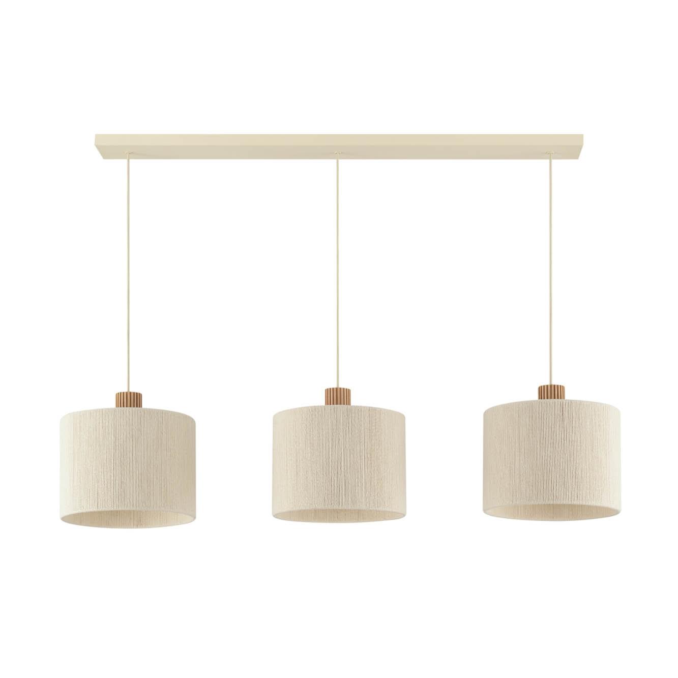 Arjan Hanglamp 3-lichts balk Beige