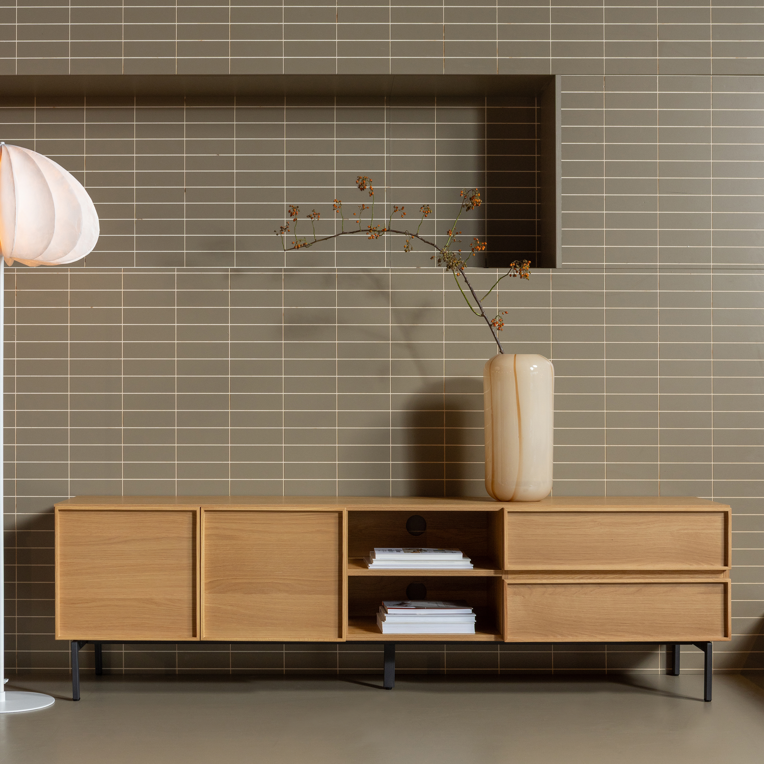 Tours tv meubel 180 cm melamine/mdf zand