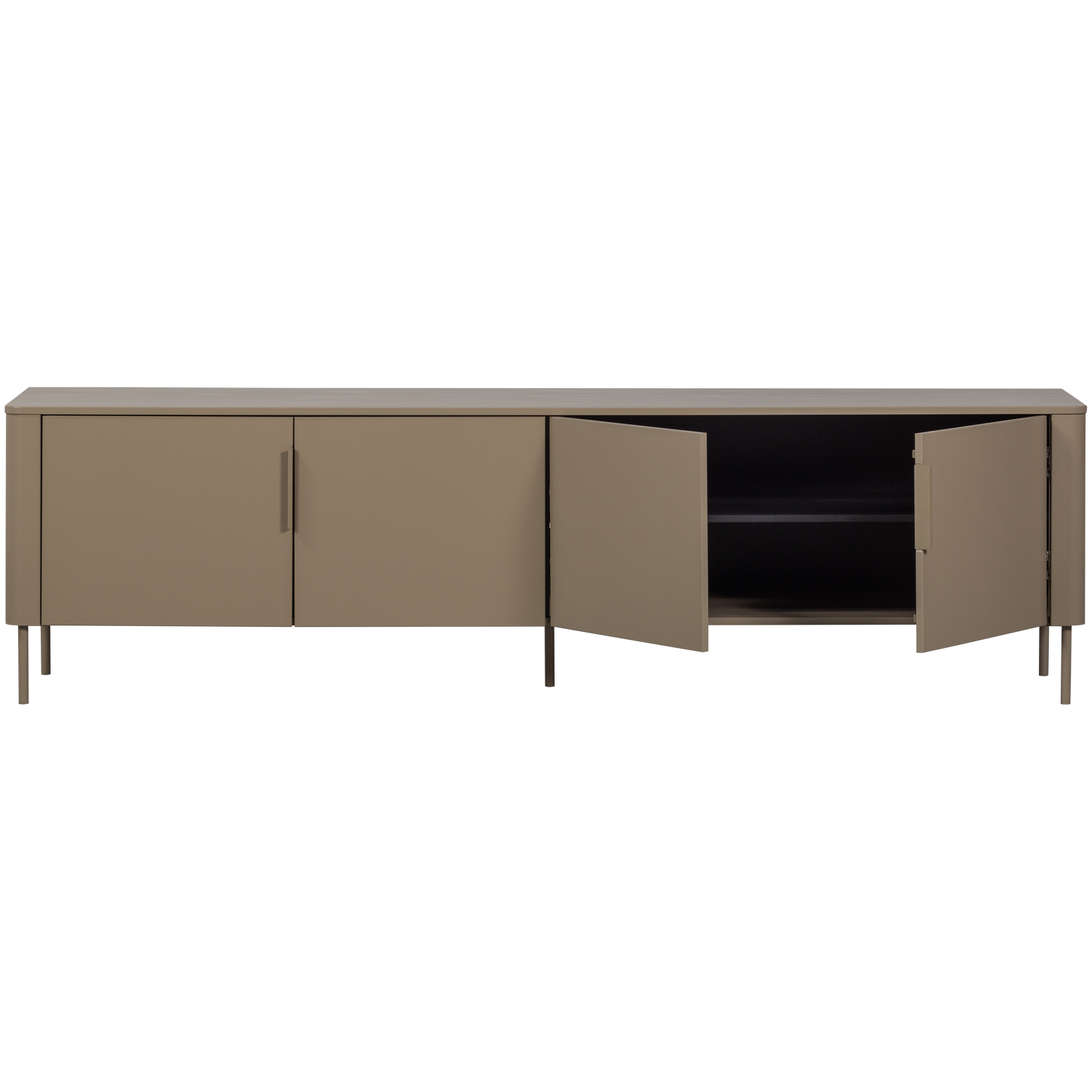 Gunnar tv meubel 200 cm grenen matzwart [fsc]