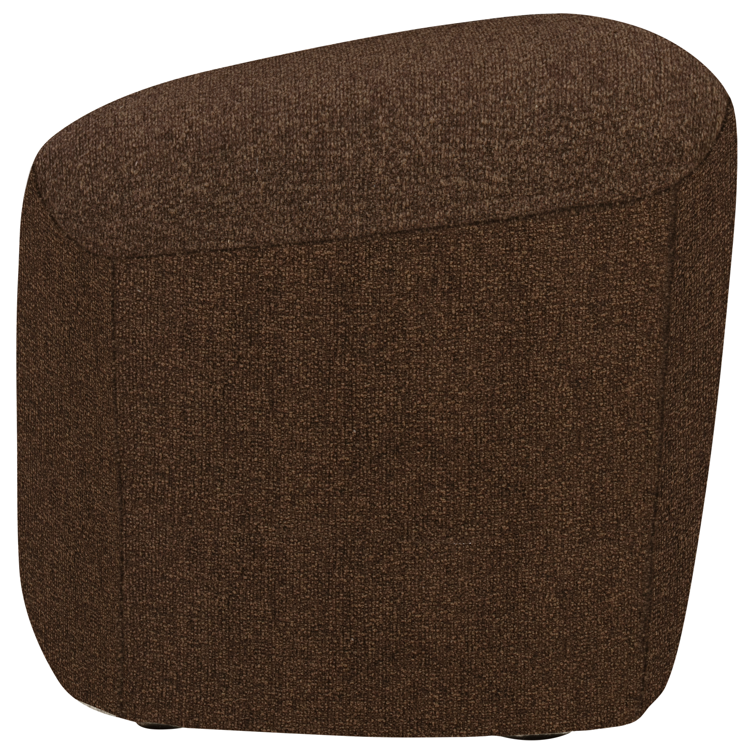 Lofty hocker boucle staalgrijs