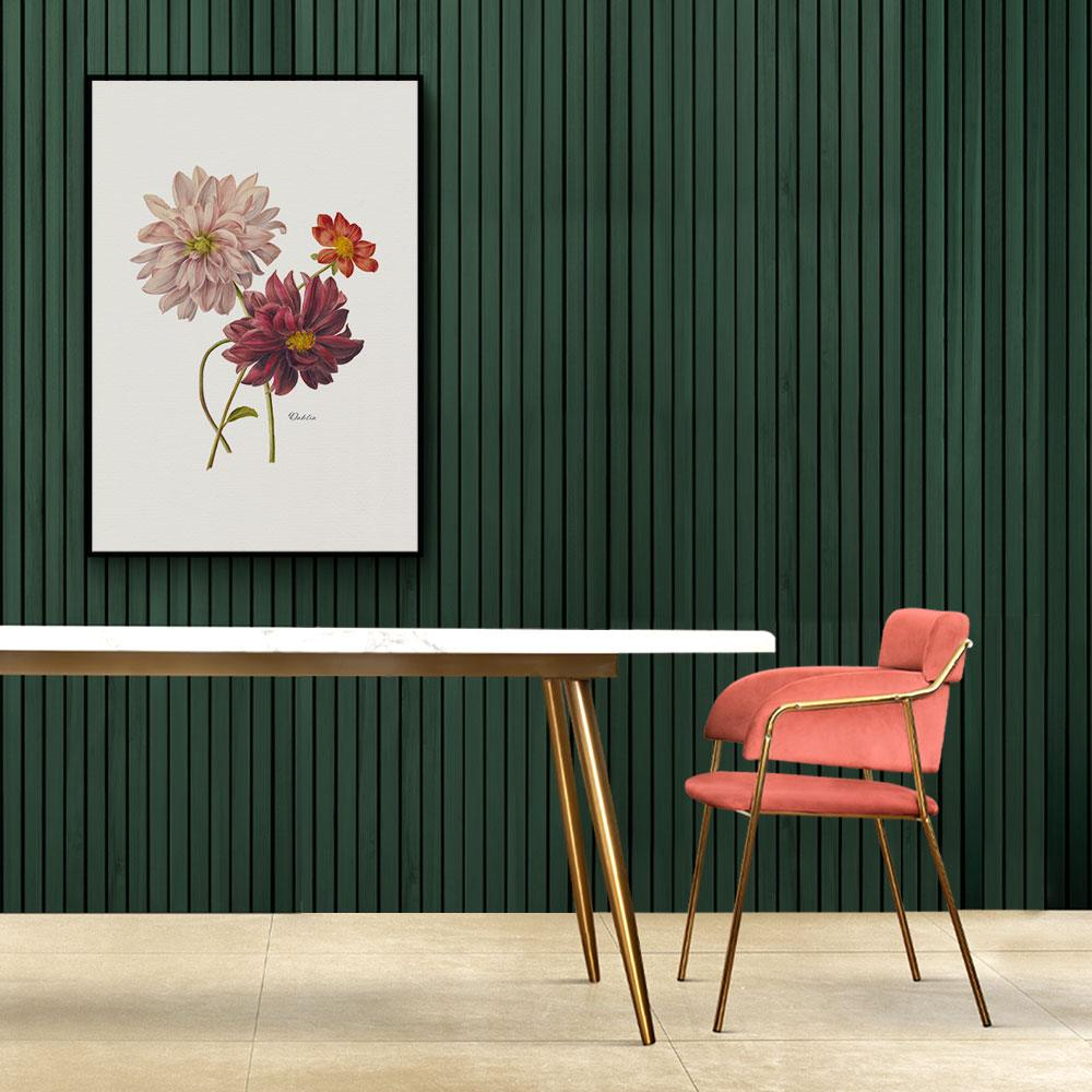Walljar poster ingelijst - Dahlia