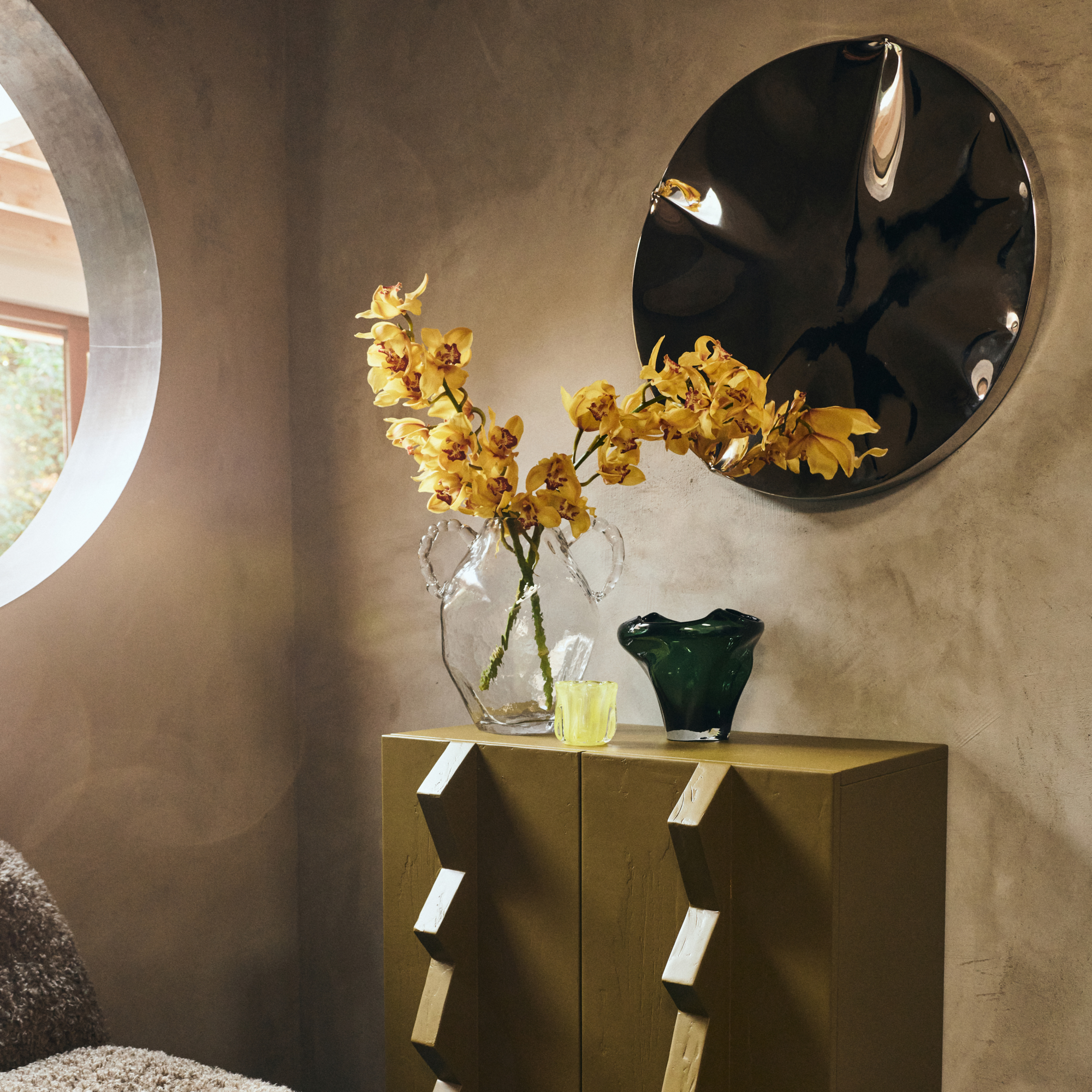 HKliving Wanddecoratie Dent wall sculpture