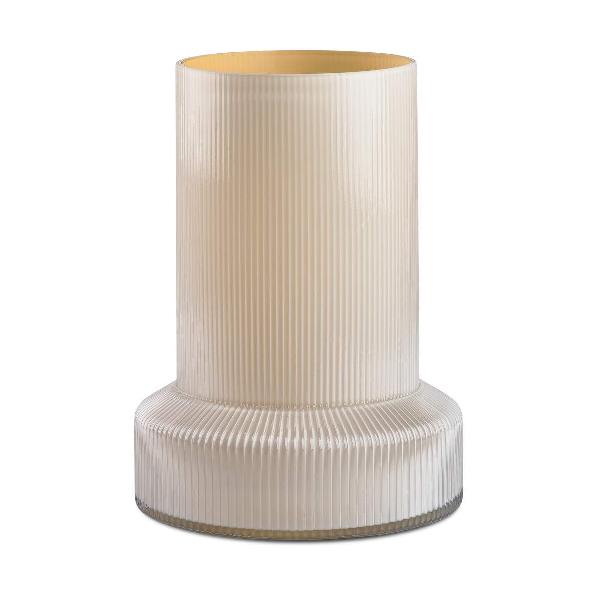 Hvils glazen vaas wit - 21 x 29 cm