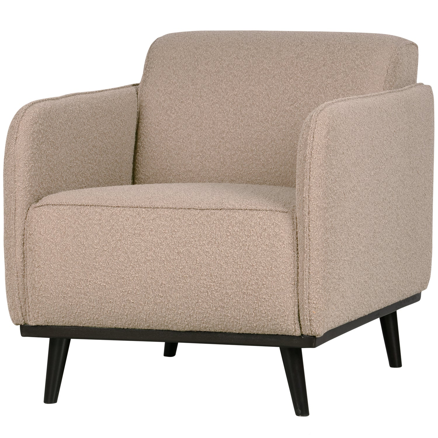 Statement fauteuil met arm chenille velvet perzikroze