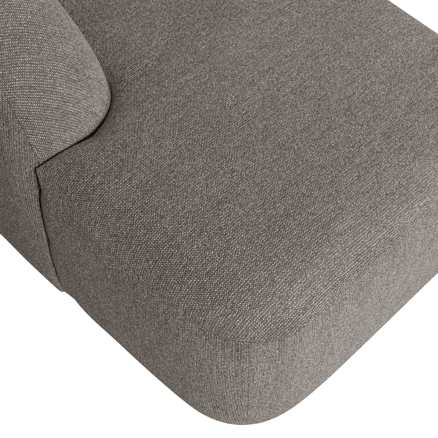 Sloping u-vorm bank off white melange