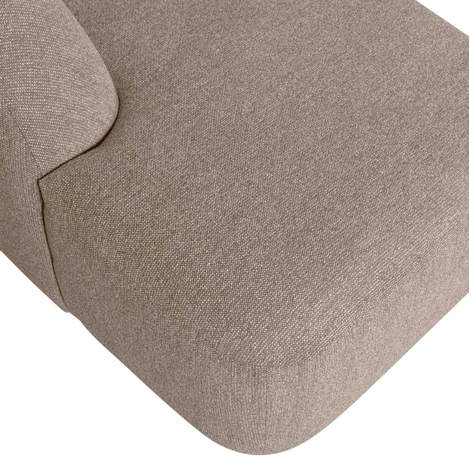 Sloping u-vorm bank off white melange