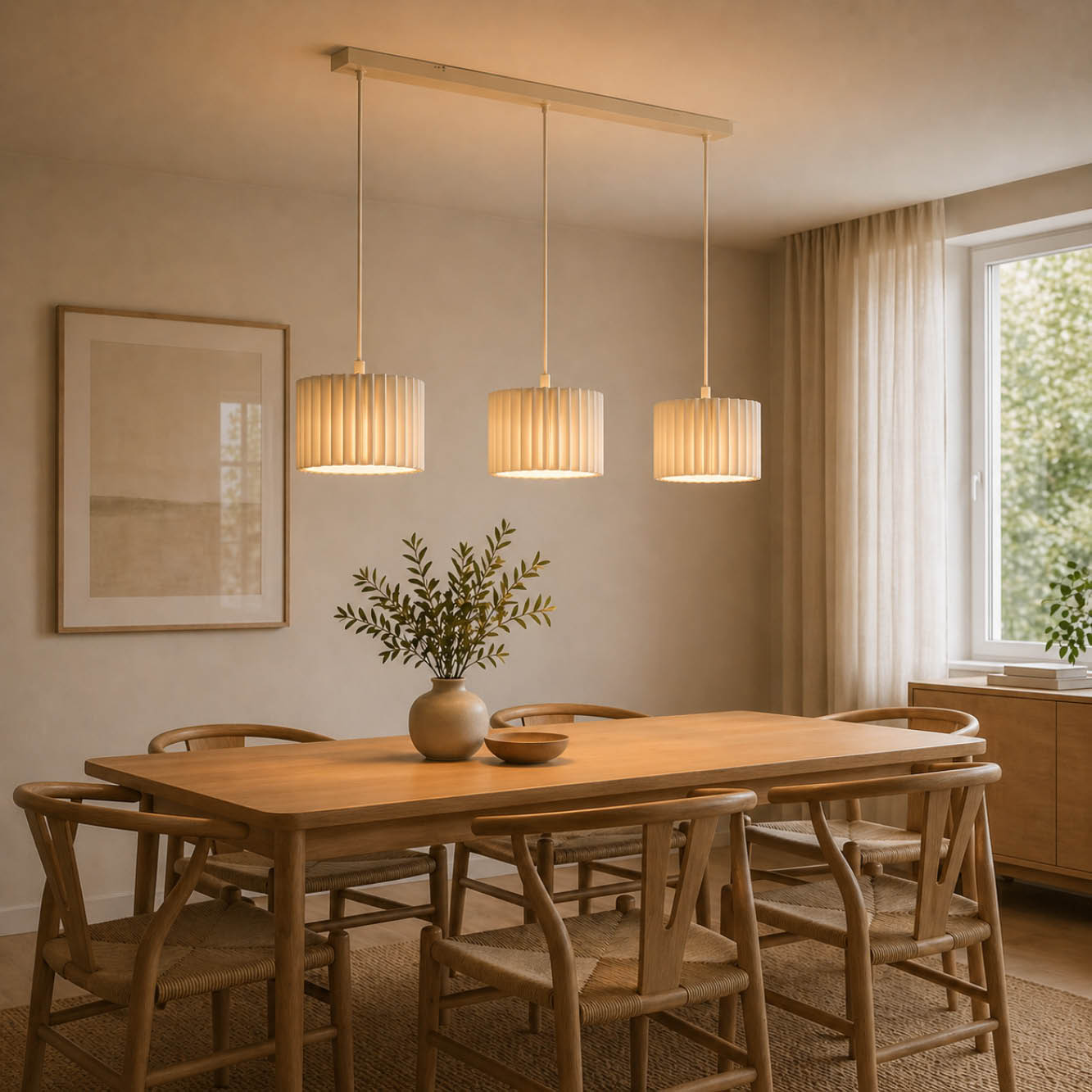 Ferry Hanglamp 3L balk Beige