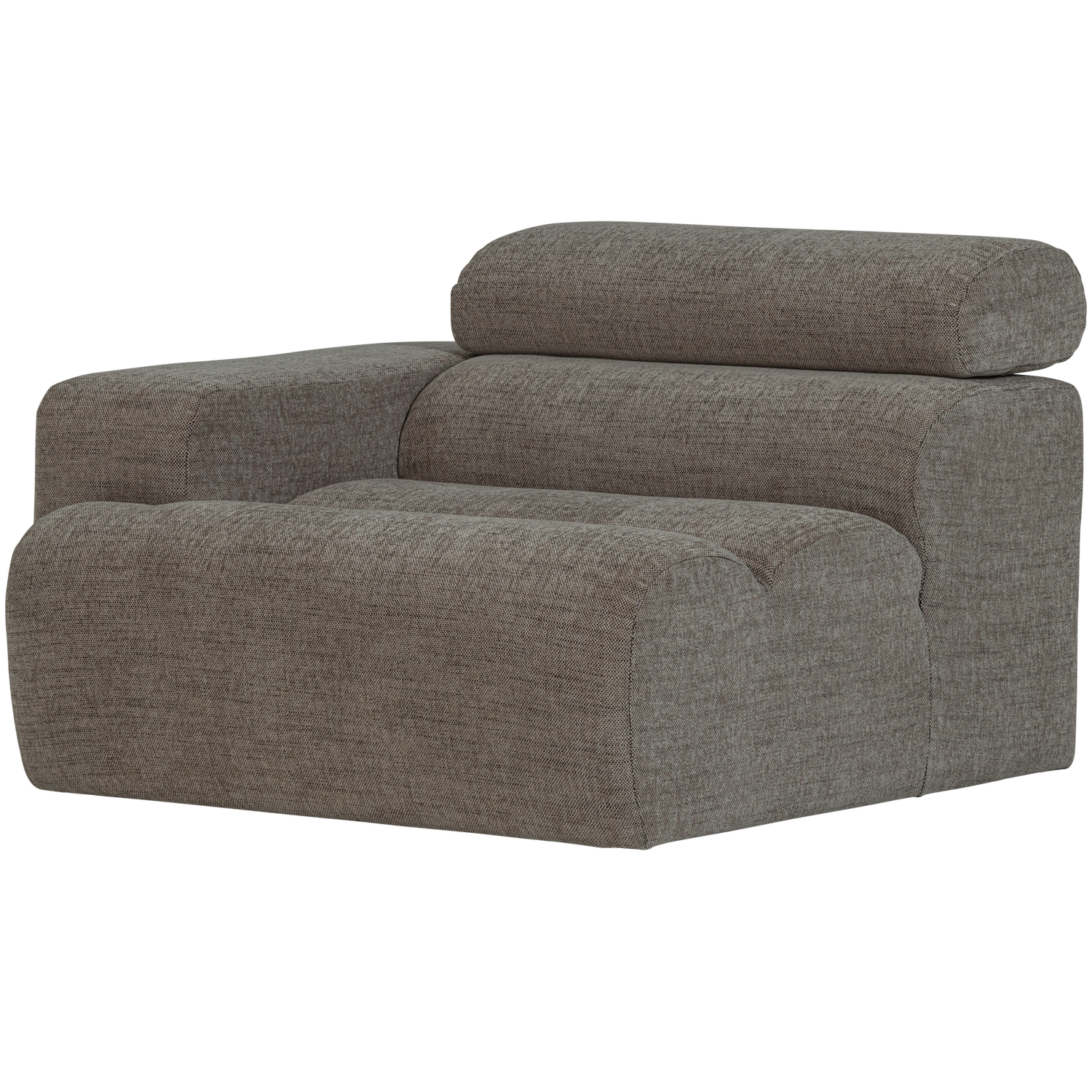 Novi 1-zits element arm links boucle karamelbruin