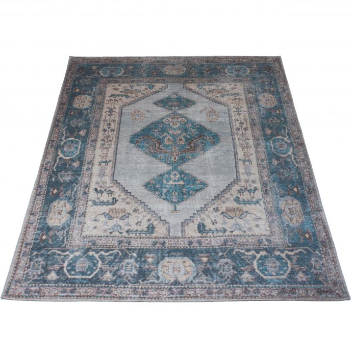 Vloerkleed Karaca - Blue 03