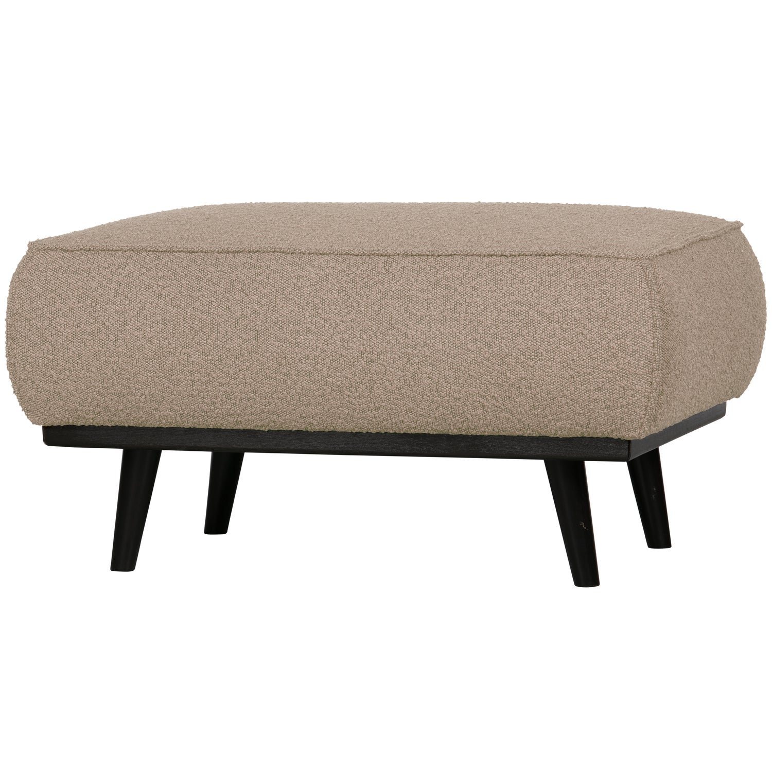 Statement hocker lichtbruin melange