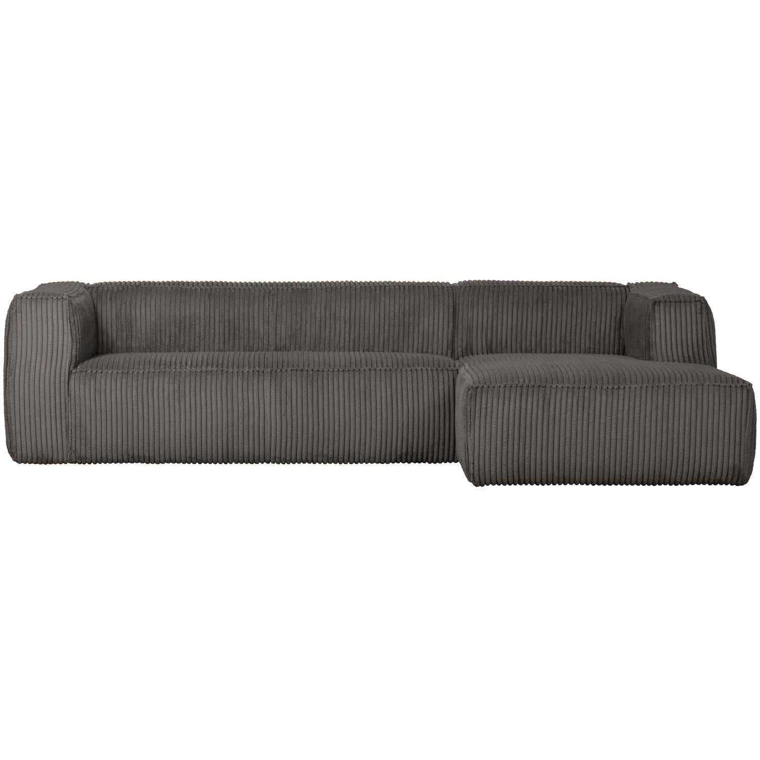 Bean hoekbank rechts chenille velvet taupe