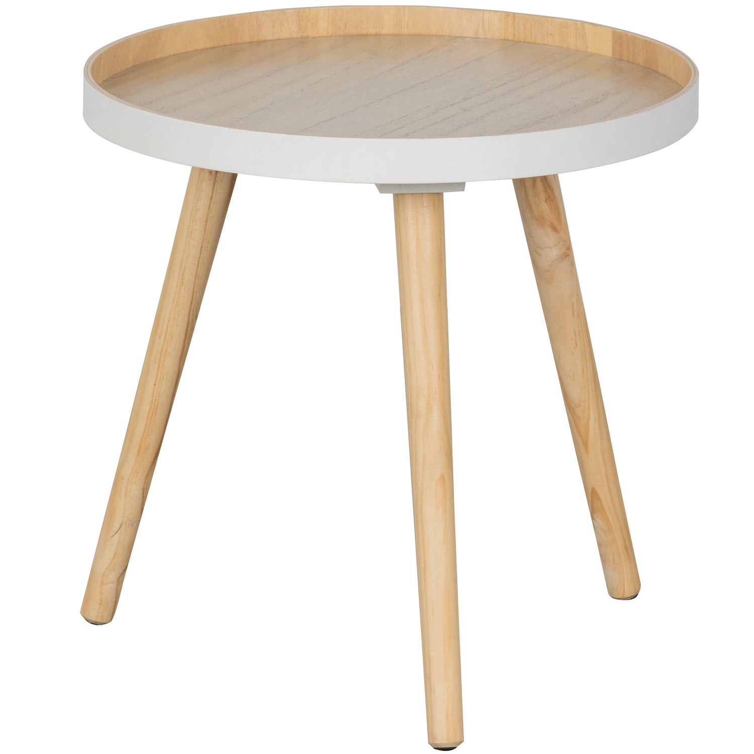 Sasha bijzettafel o41 cm hout honinggeel [fsc]