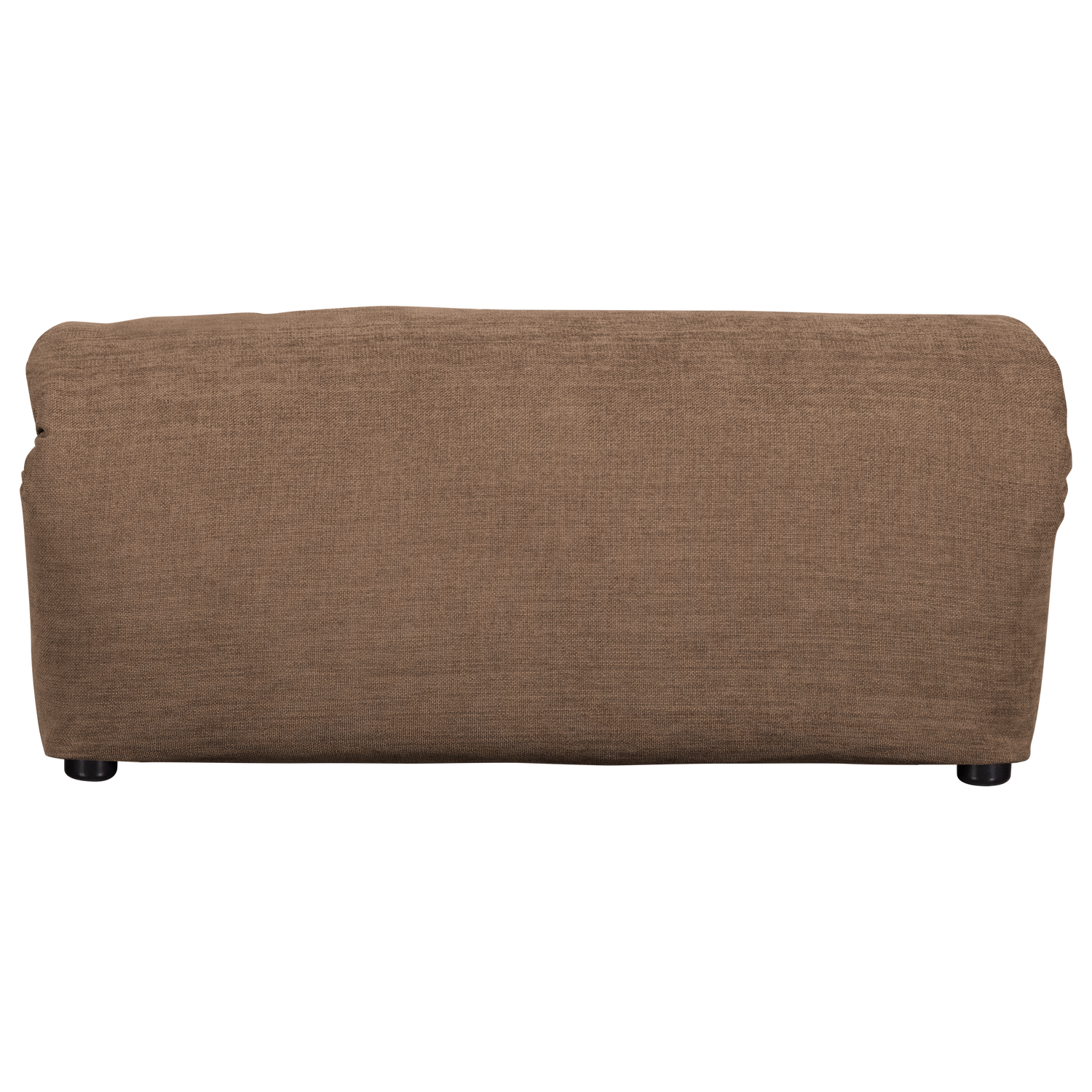 Baggy hocker geweven stof naturel melange