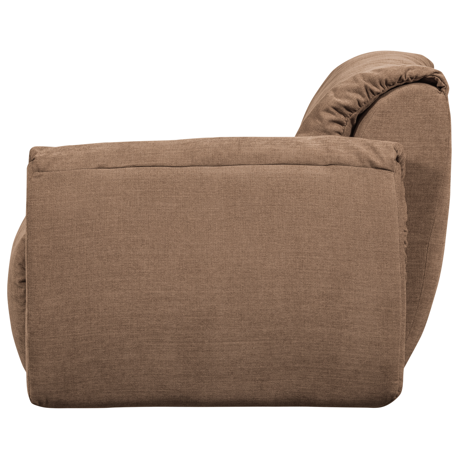 Baggy 1-zits element met arm rechts geweven chenille bruin