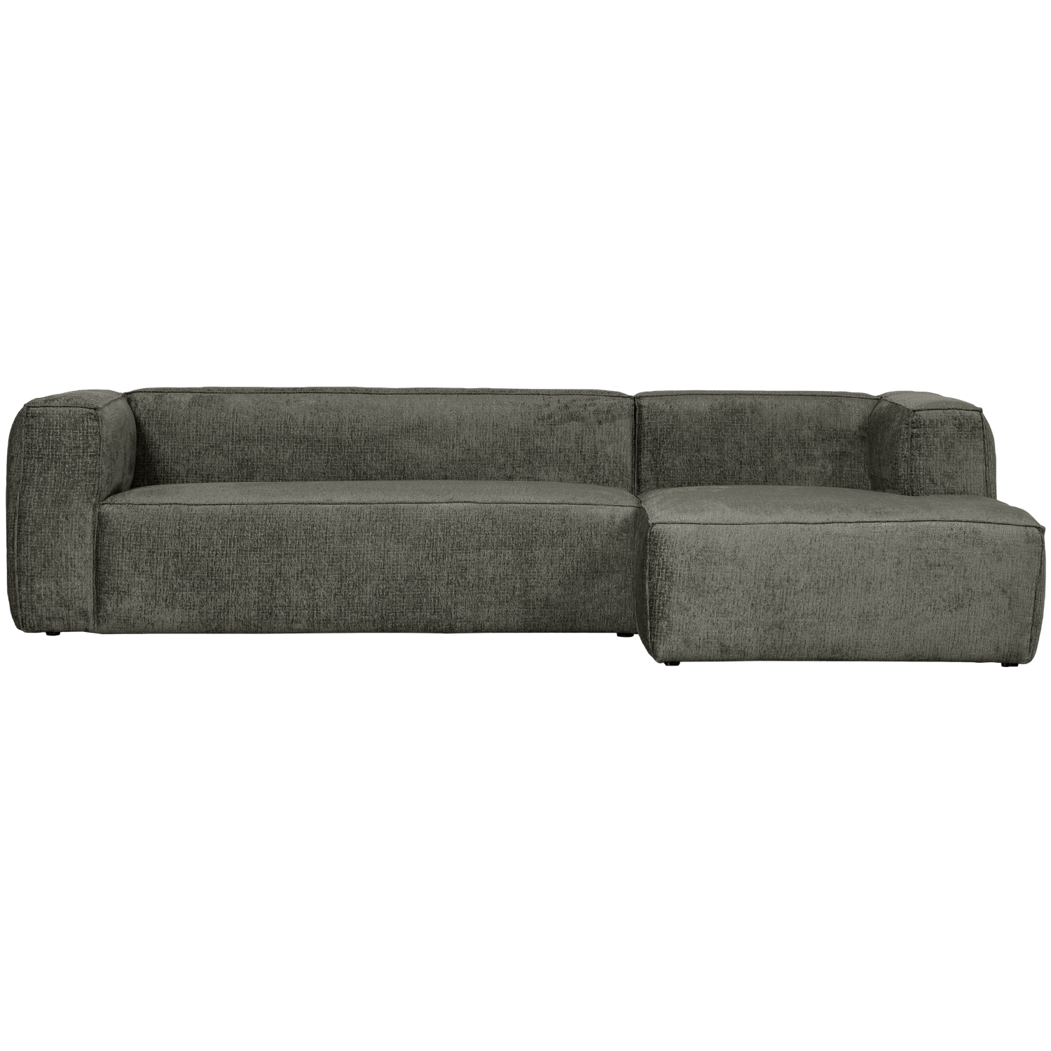 Bean hoekbank rechts chenille velvet taupe