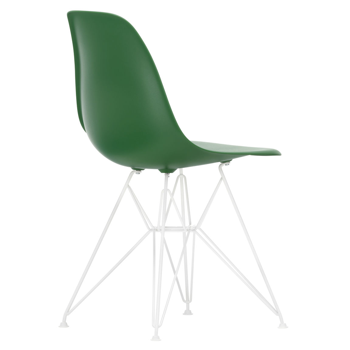 Vitra DSR RE eetkamerstoel wit onderstel
