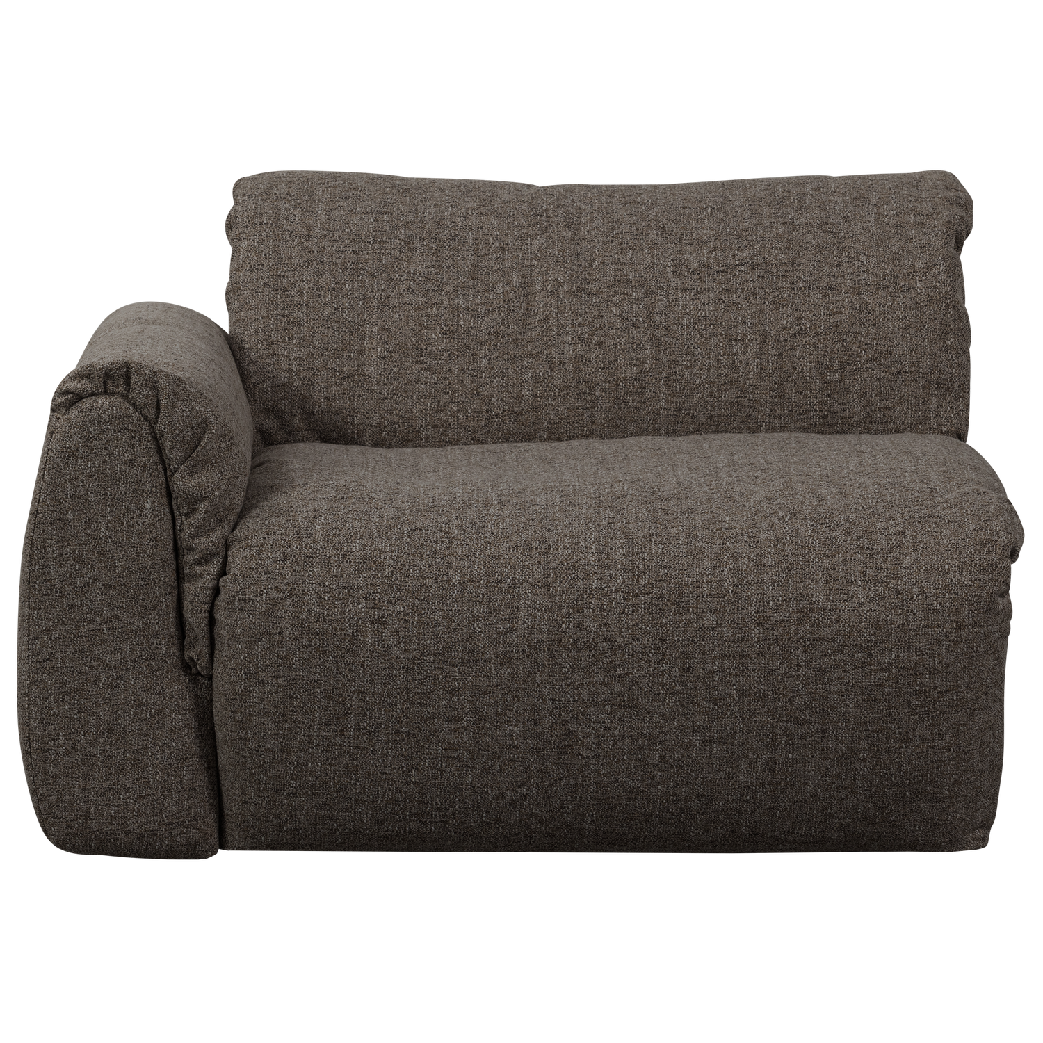 Baggy 1-zits element met arm links geweven chenille oudroze