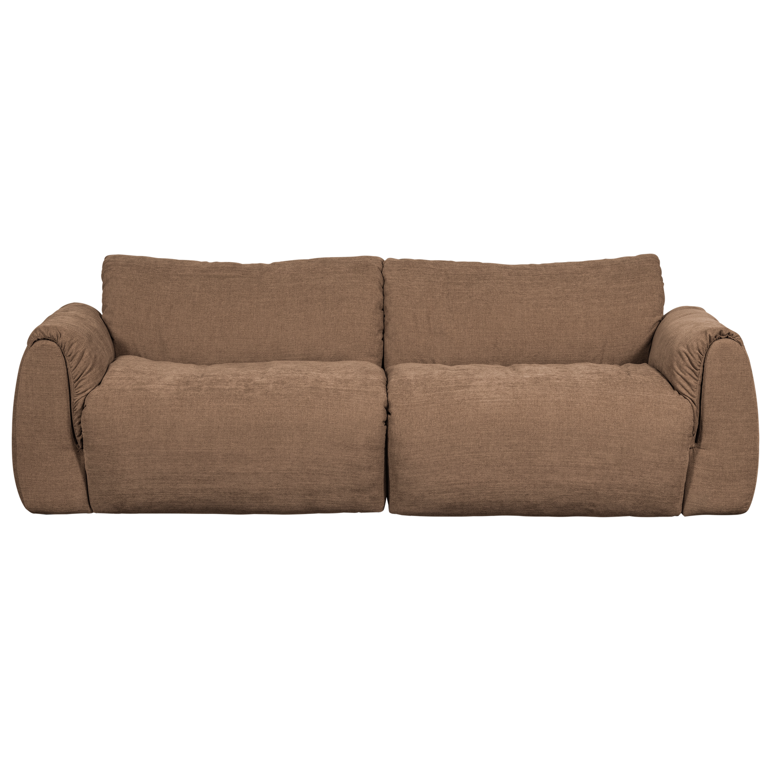 Baggy 2-zits bank 3d chenille middenbruin