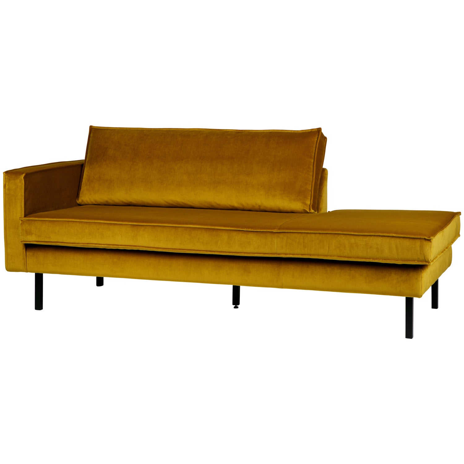 Rodeo daybed links structure velvet brass