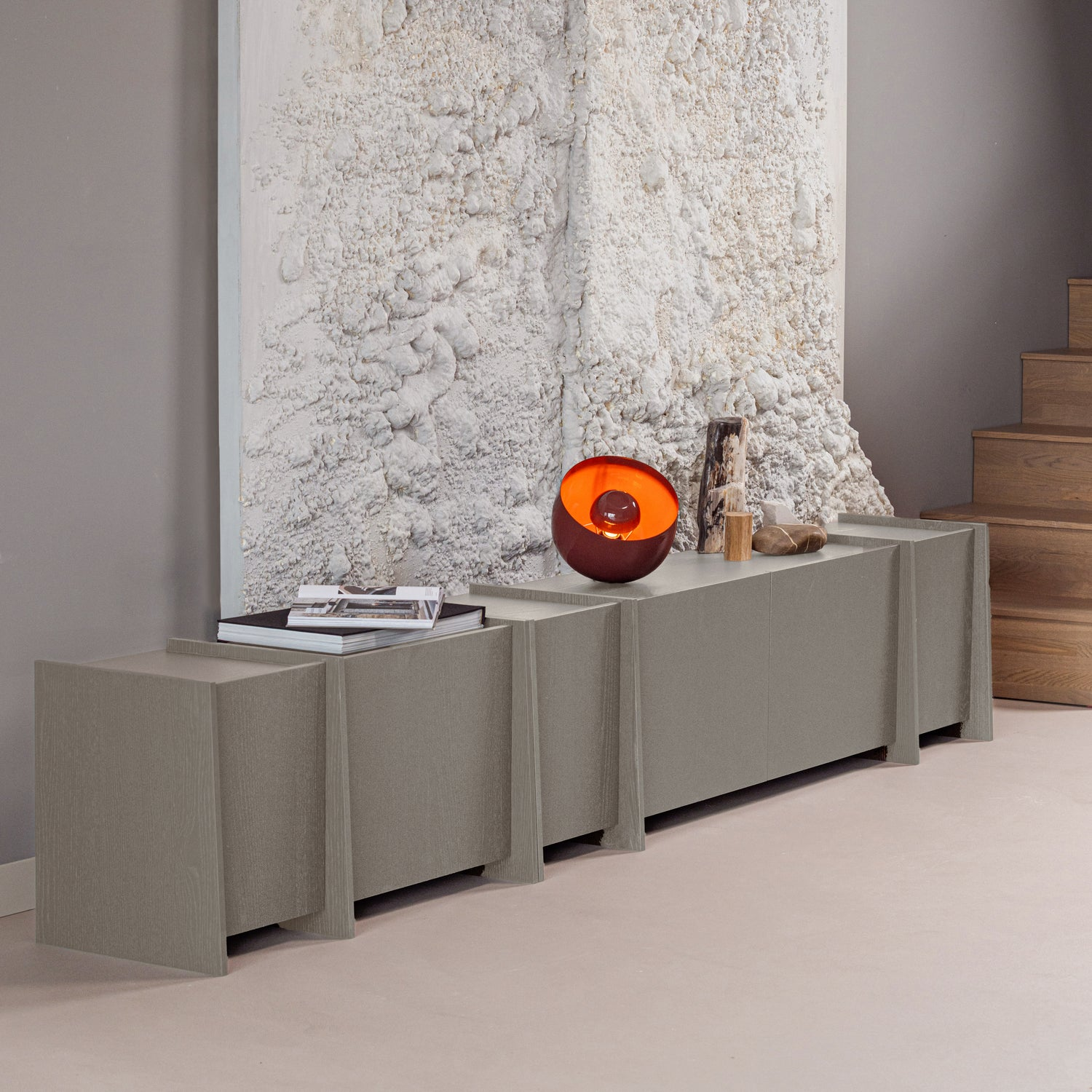 Brock tv meubel 102 cm essen fineer middenbruin [fsc]