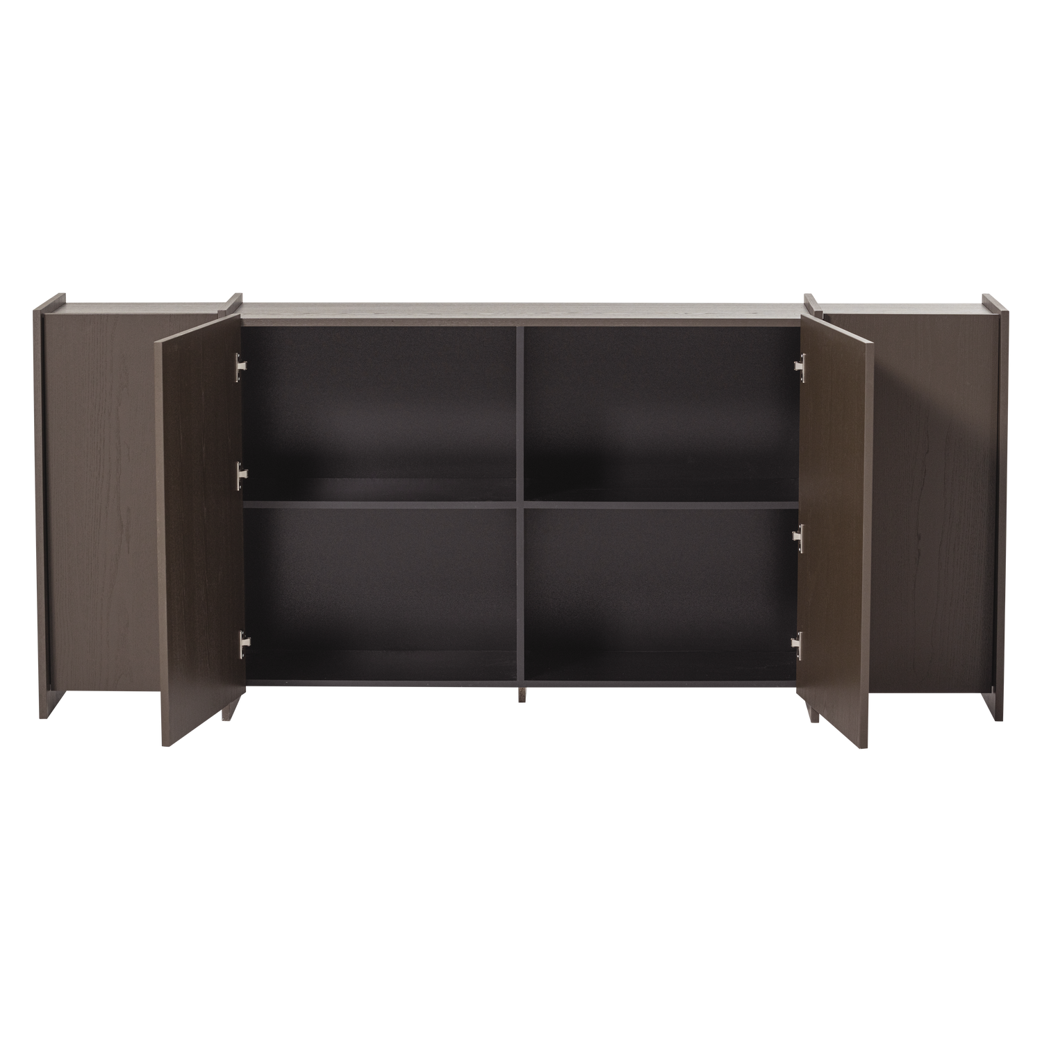Brock dressoir 200 cm essen fineer warmgrijs [fsc]