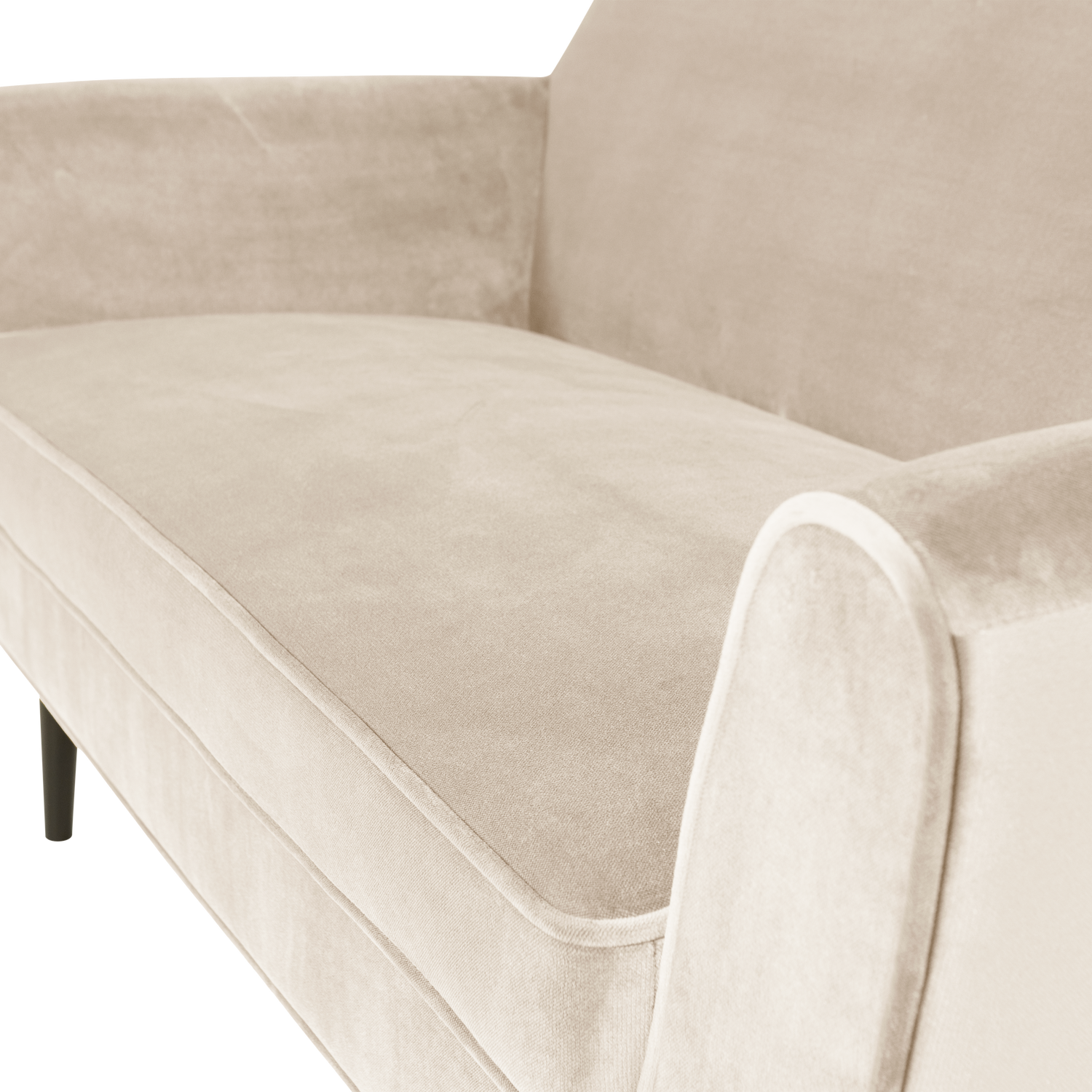 Rocco bank 150 cm velvet off white [fsc]