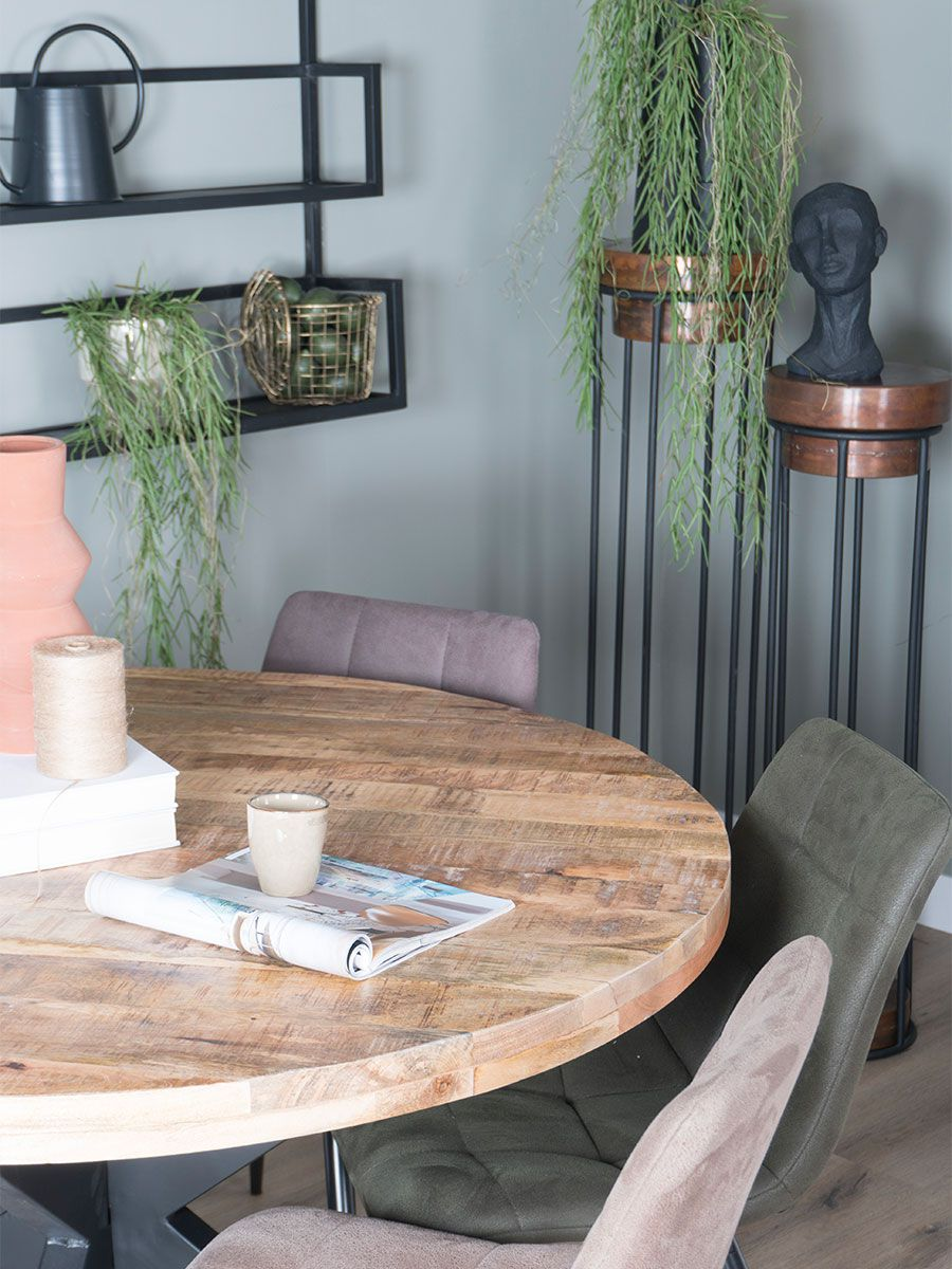 Eettafel Bob Rond Mangohout