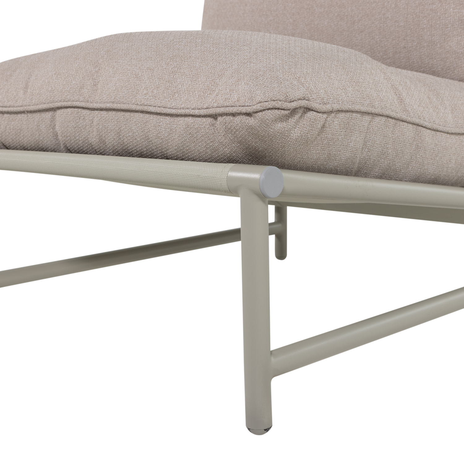 Elvo tuin loungestoel aluminium zand