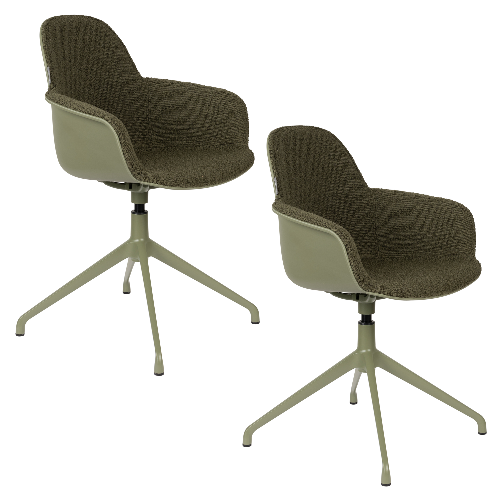 Armchair albert kuip swivel green